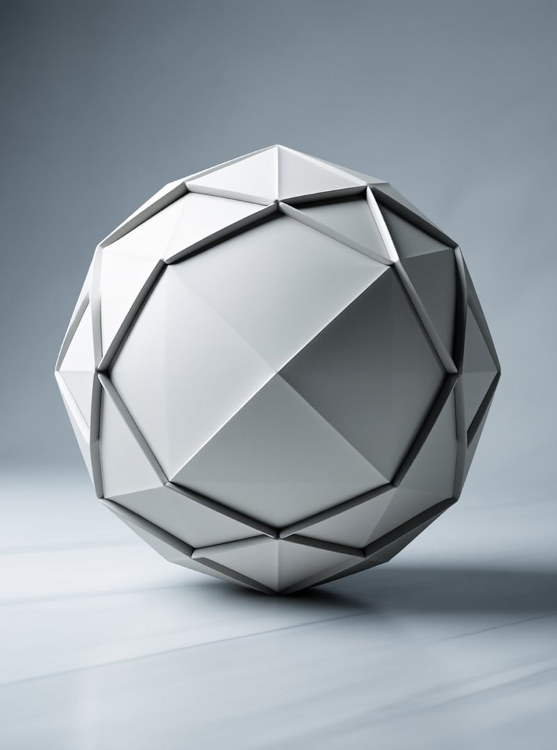 Low Poly Faceted Sphere