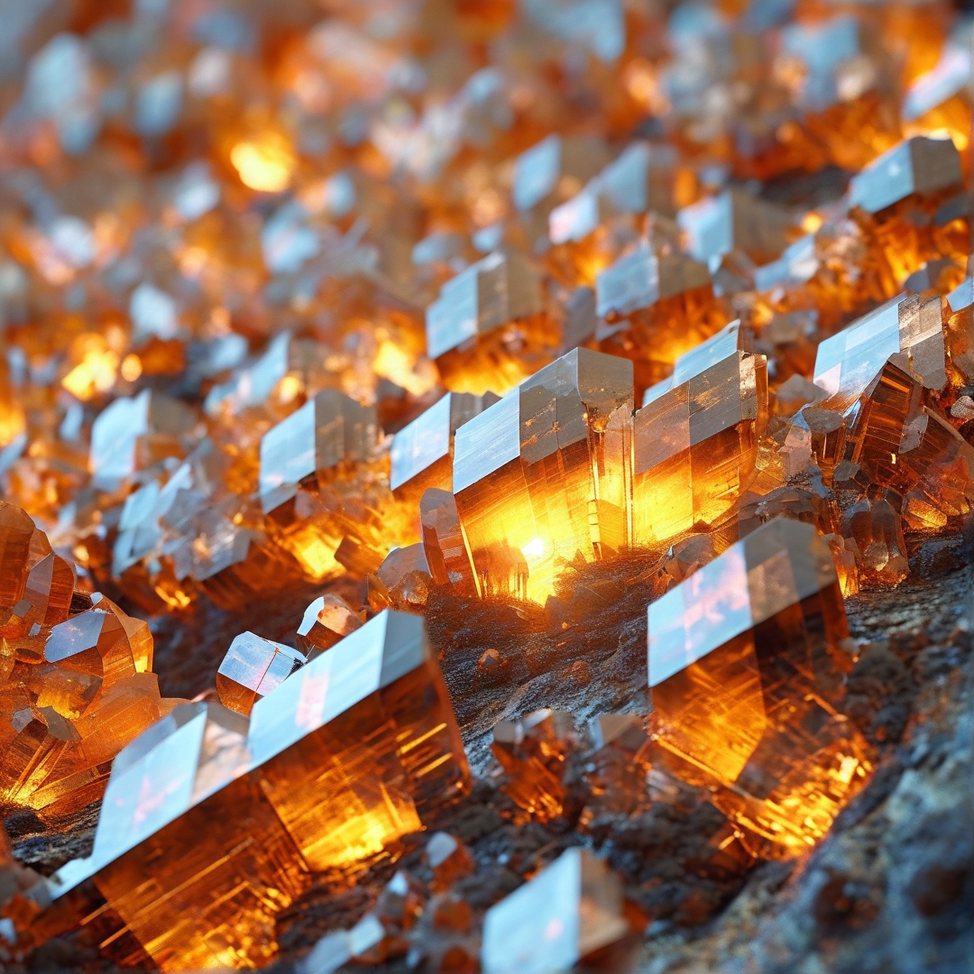Orange Crystal Formation