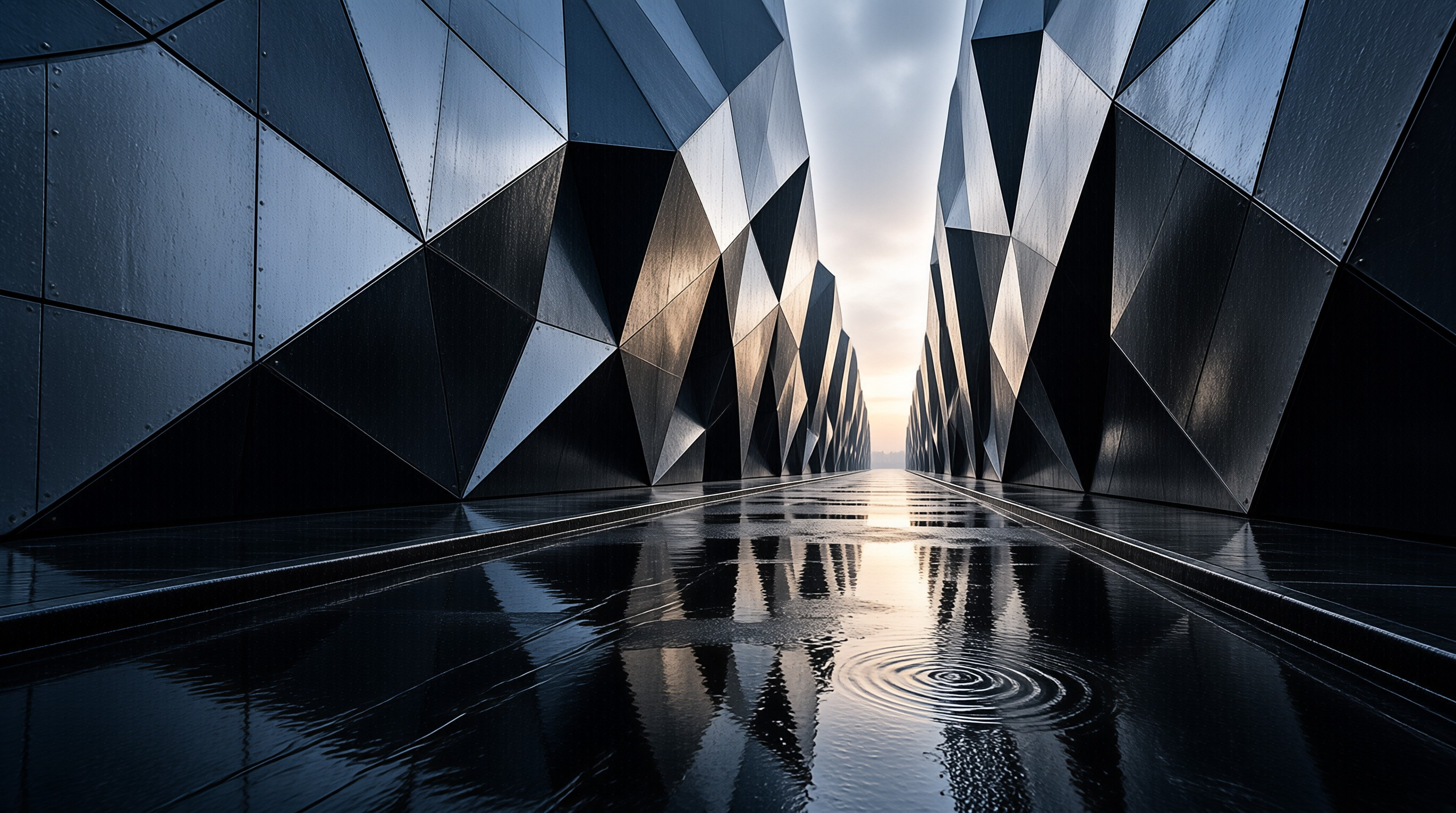 Futuristic Geometric Corridor