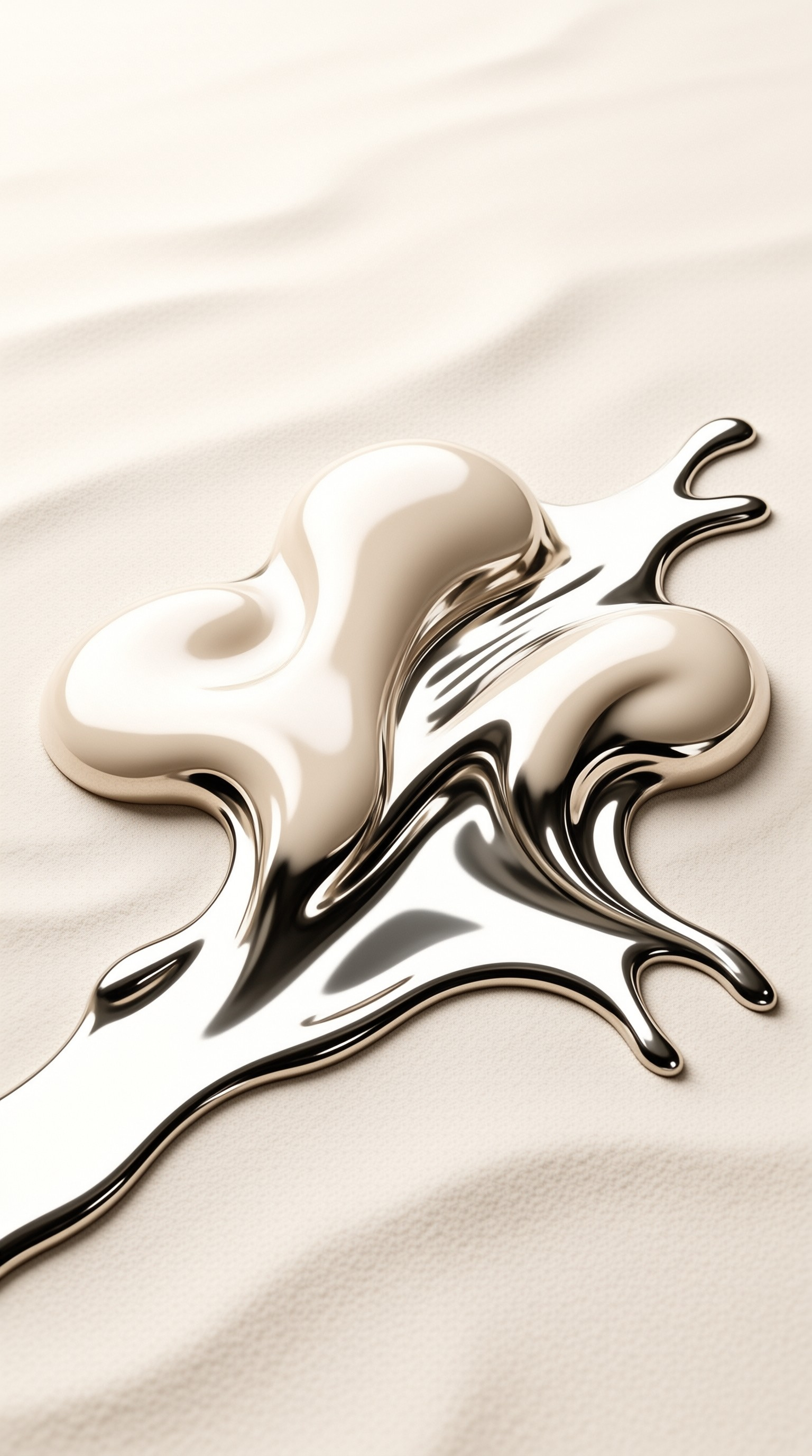 Abstract Liquid Metal Form