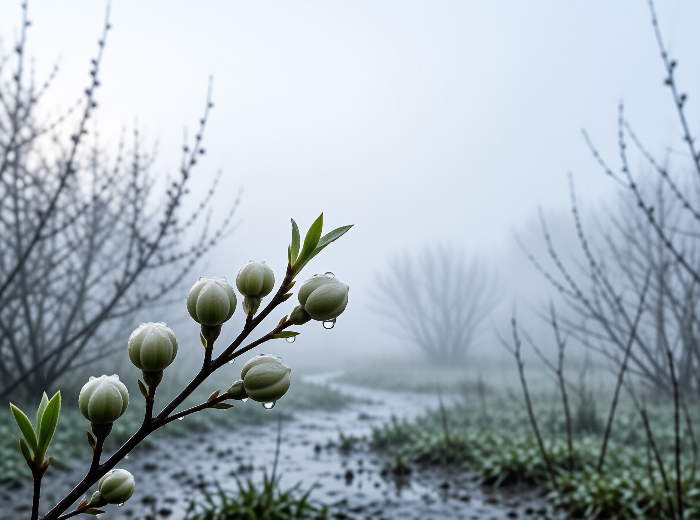 Misty Green Buds
