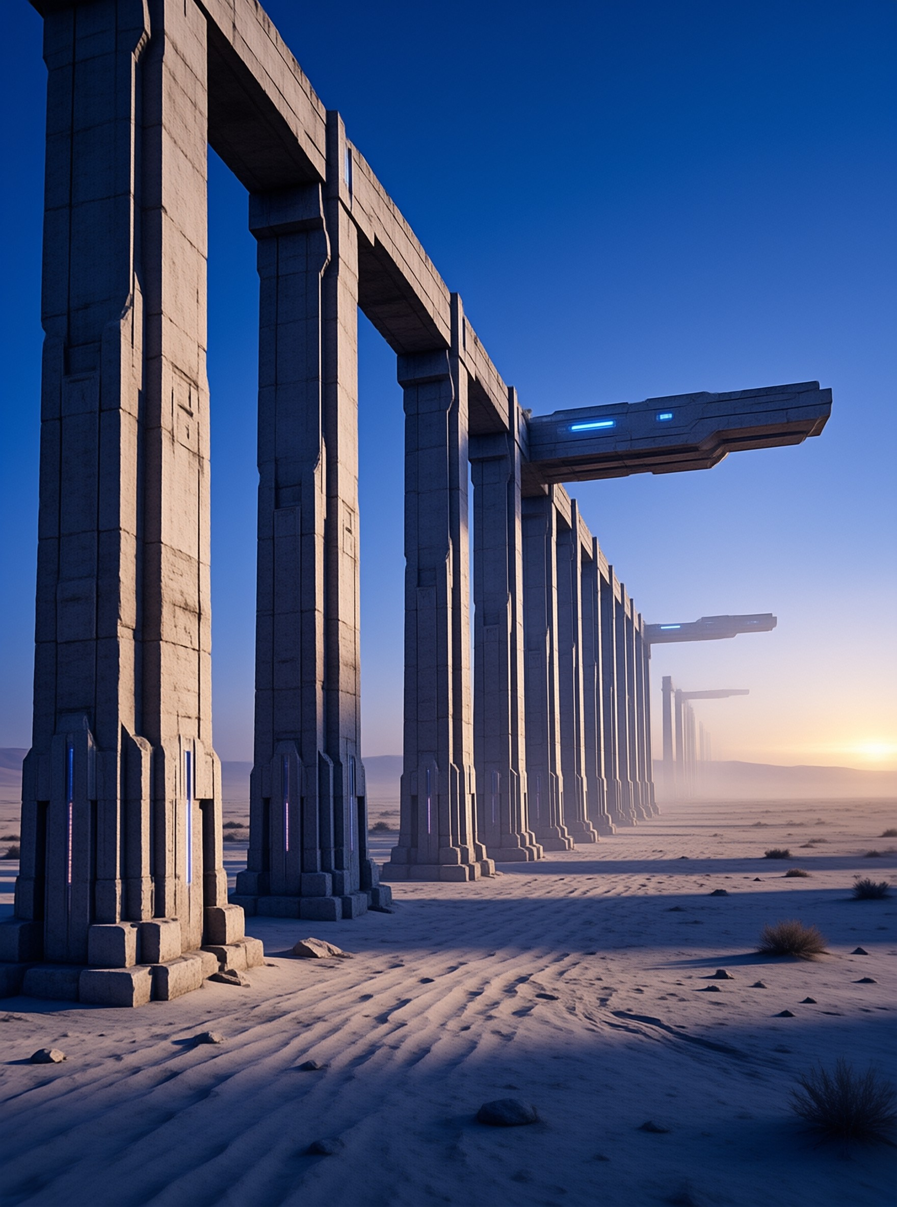 Futuristic Desert Arch Gates