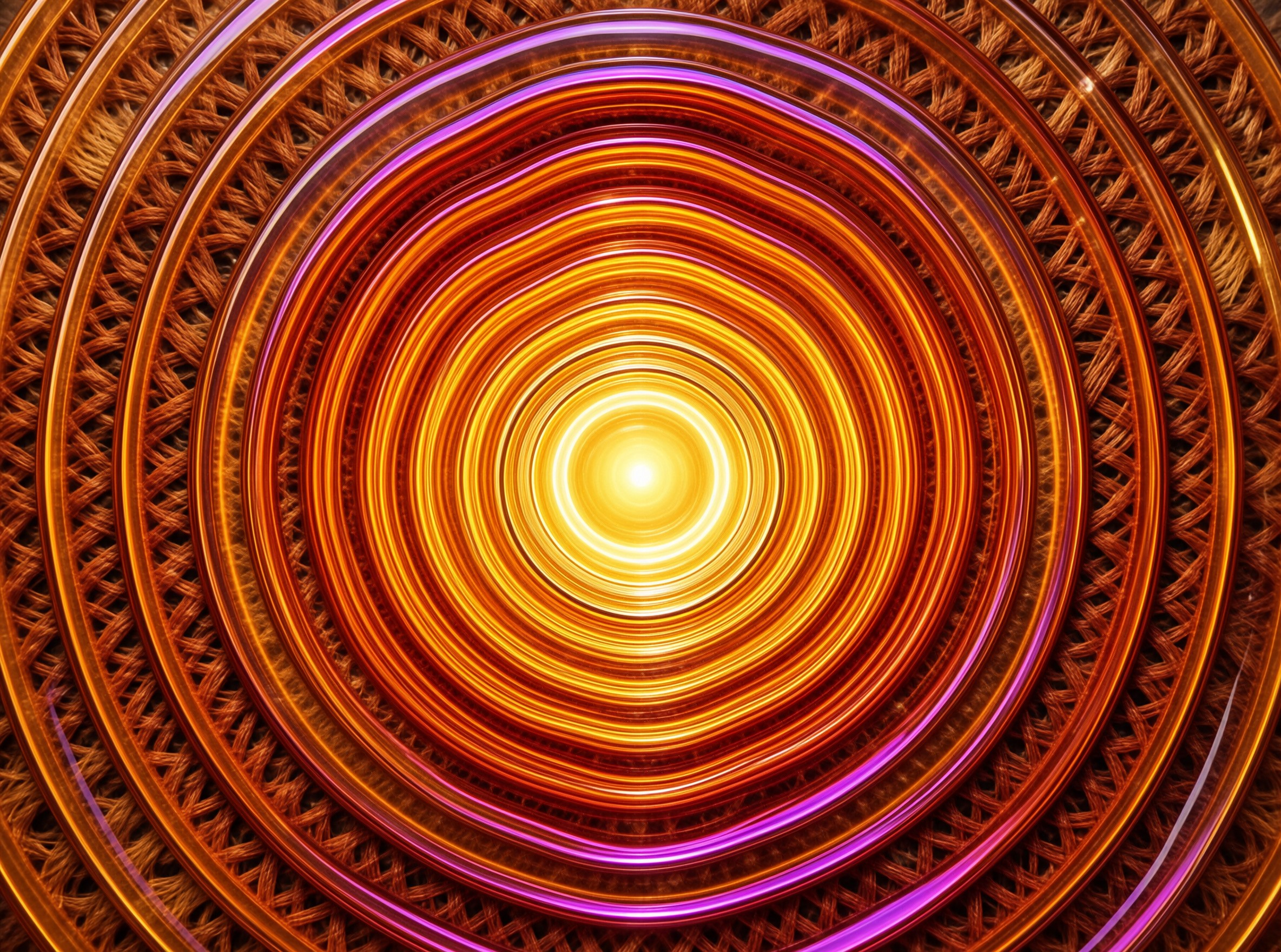 Glowing Concentric Rings