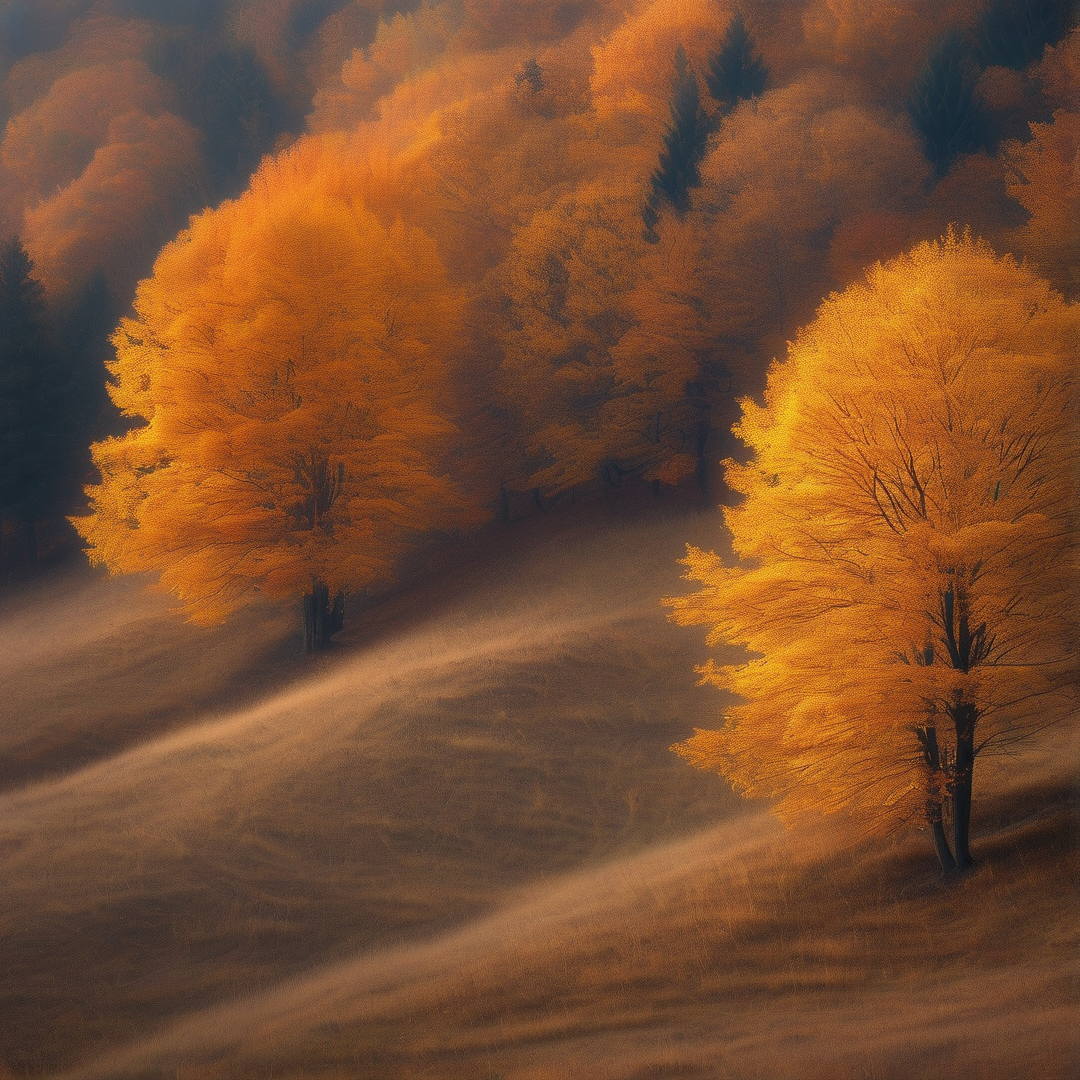 Golden Autumn Trees