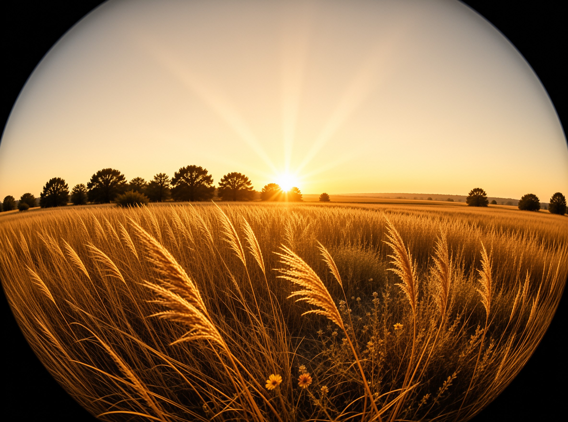 Golden Wheat Field at Sunset