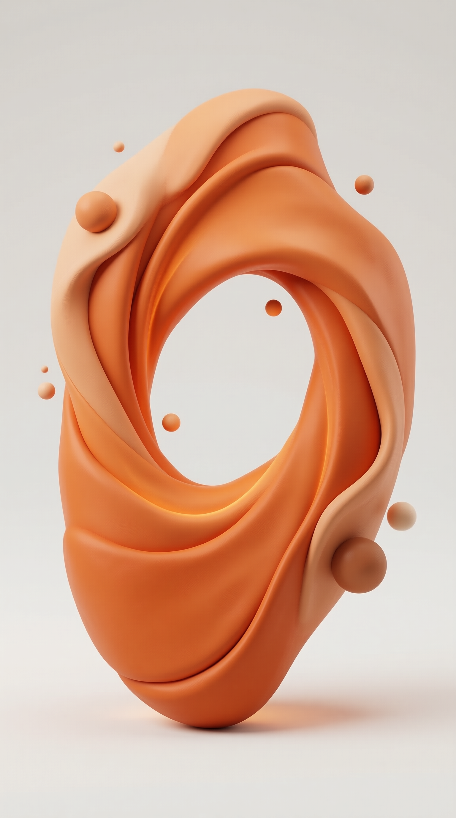 Abstract Orange Loop