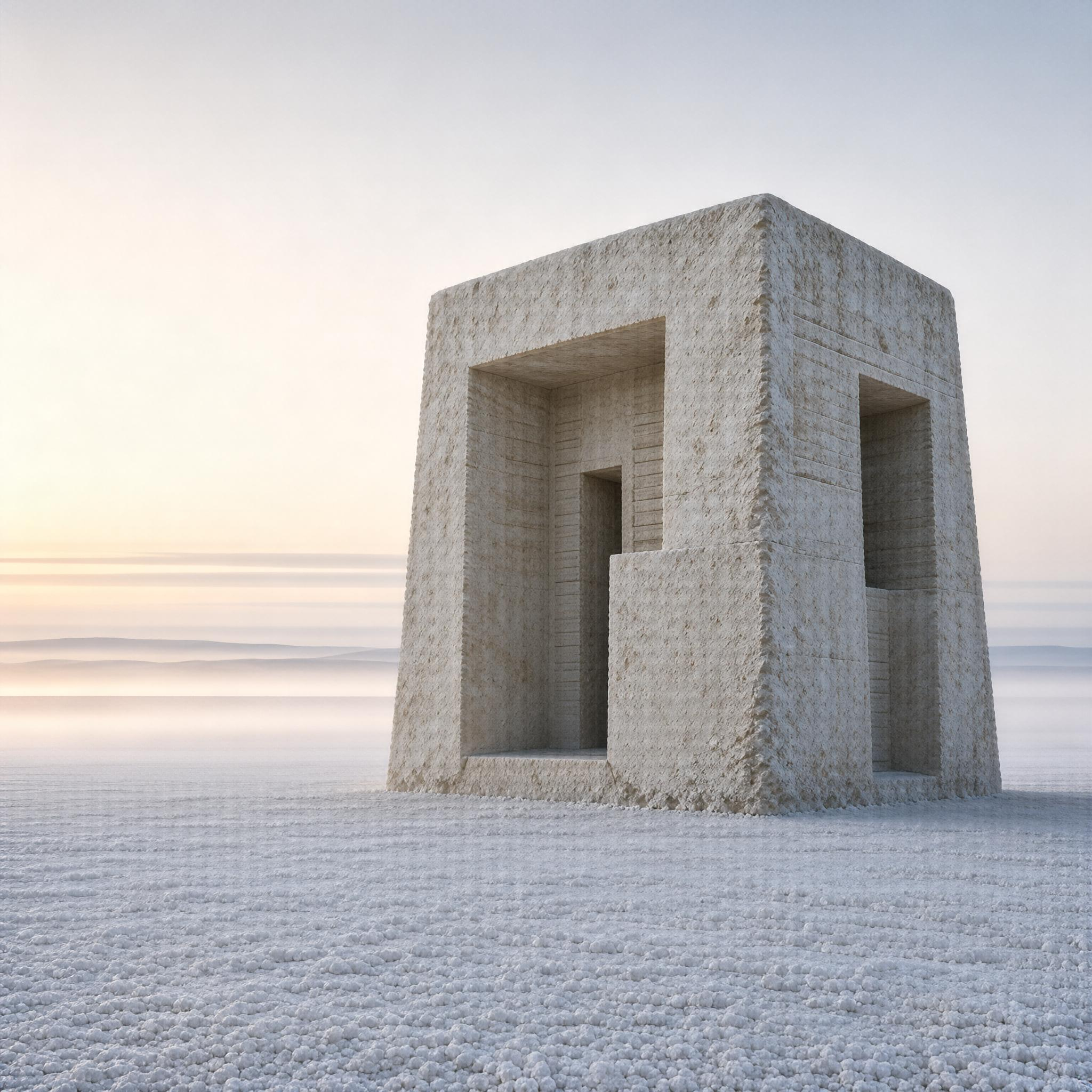 Stone Cube Structure