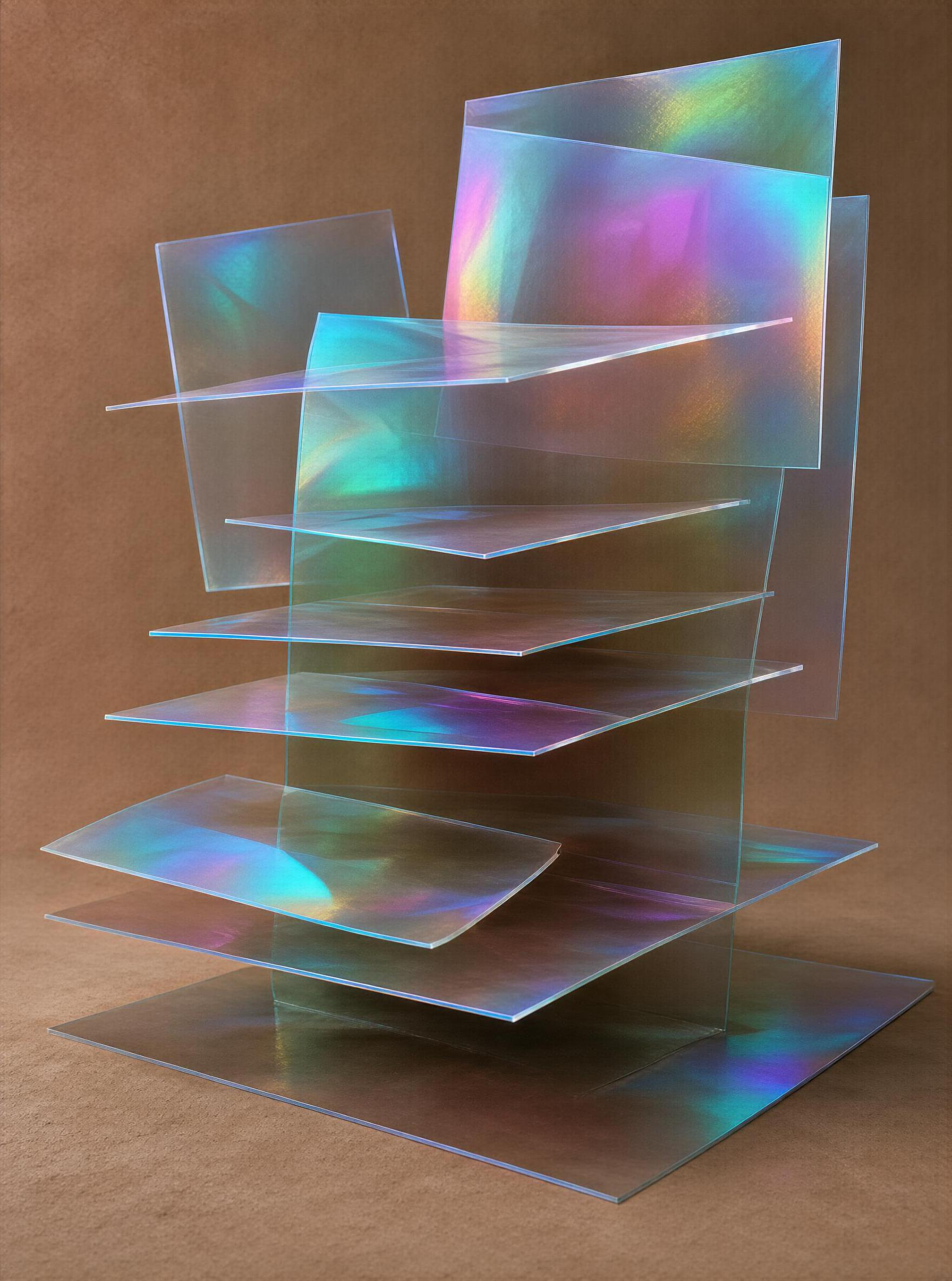Layered Iridescent Structure