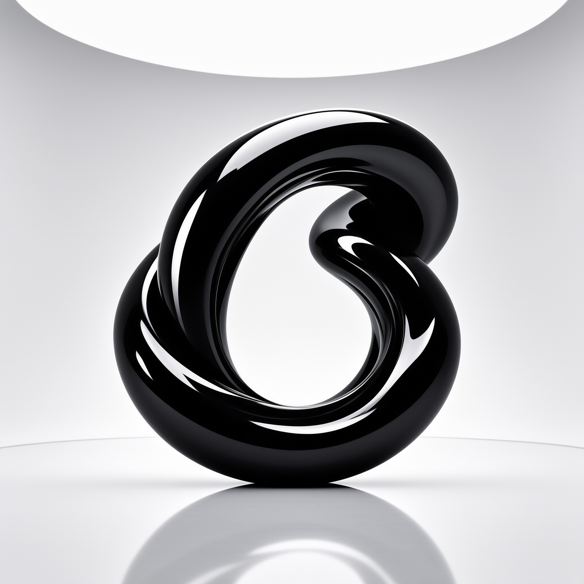 Abstract Black Sculpture