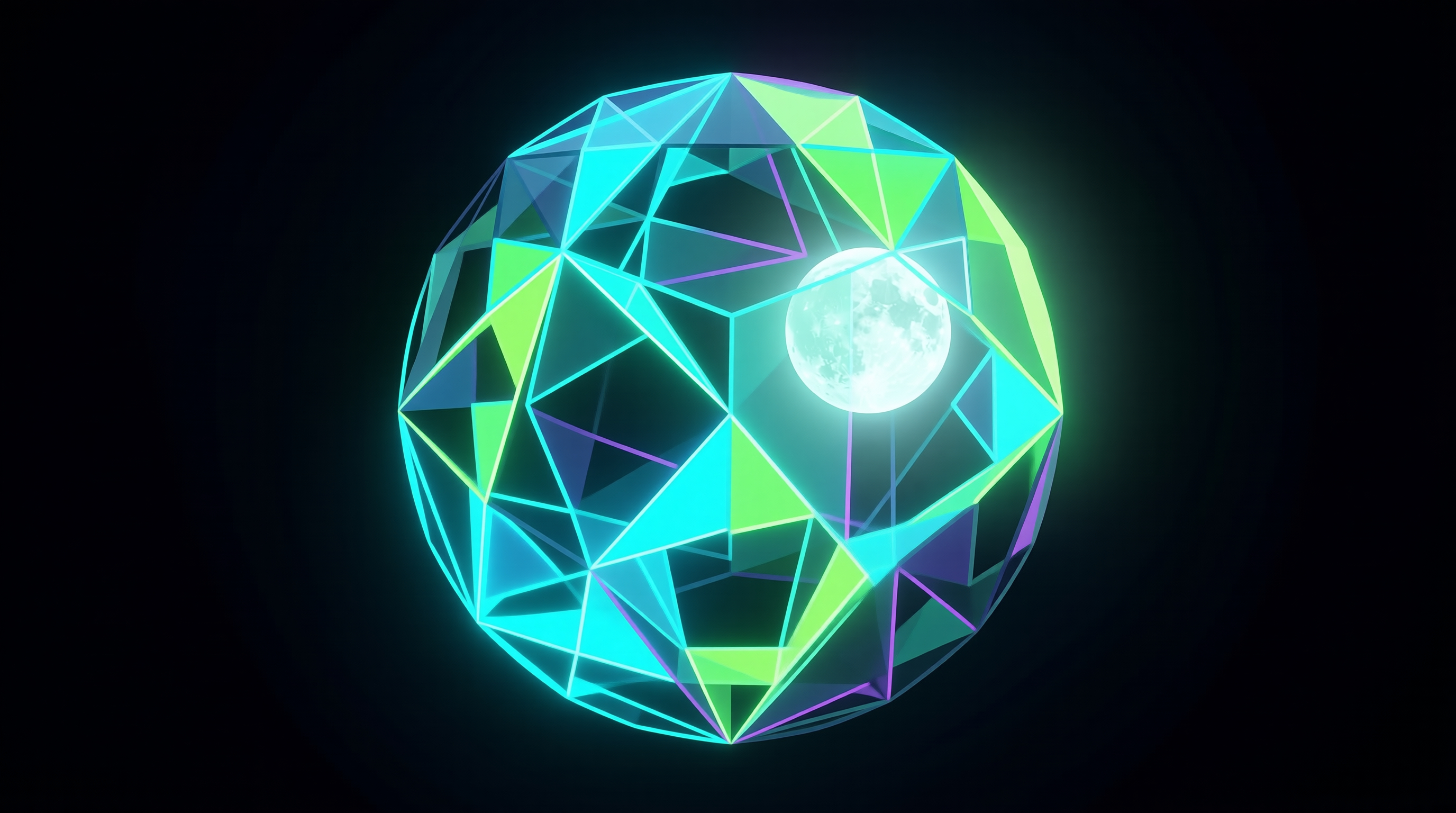 Glowing Polyhedral Sphere