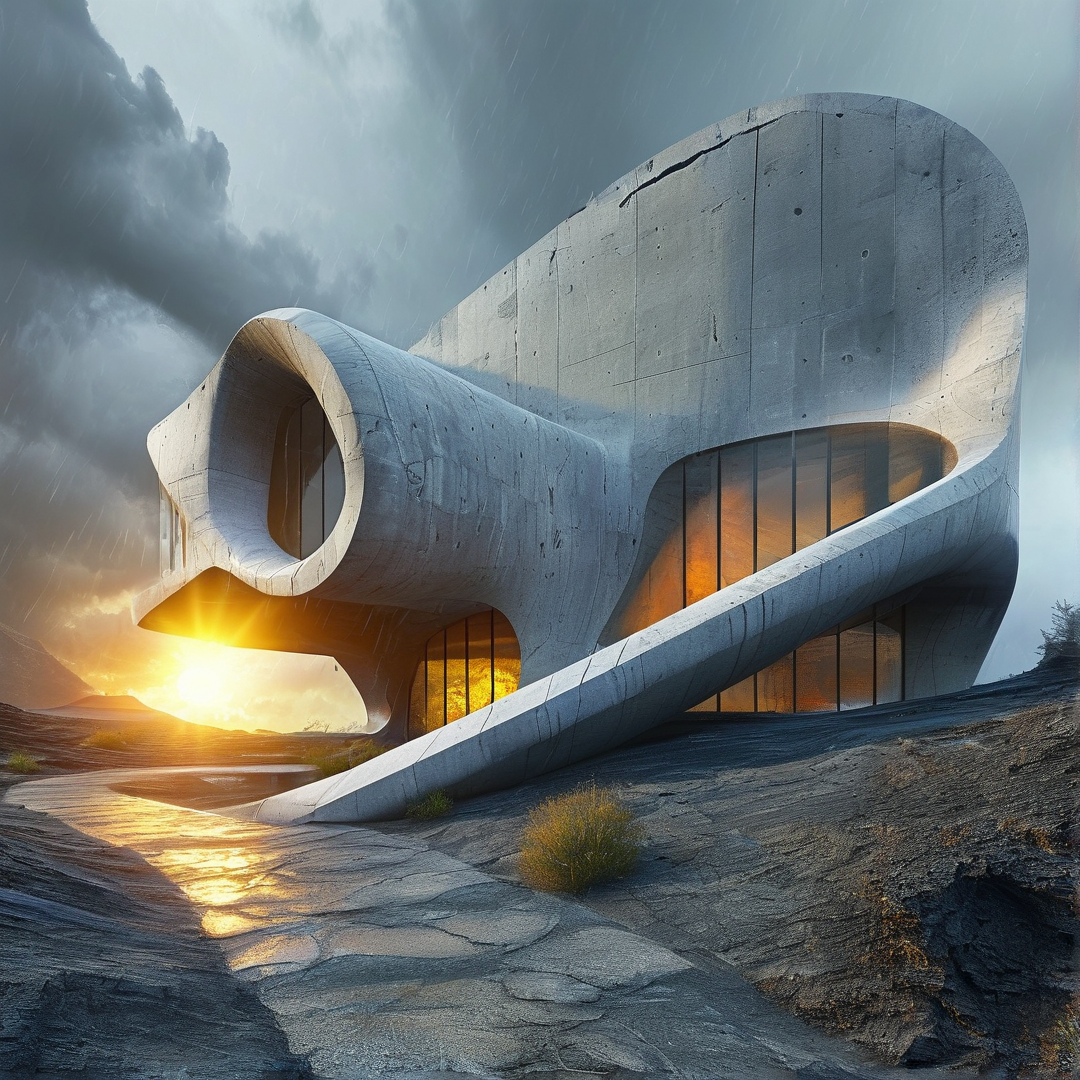 Sculptural Concrete Structure