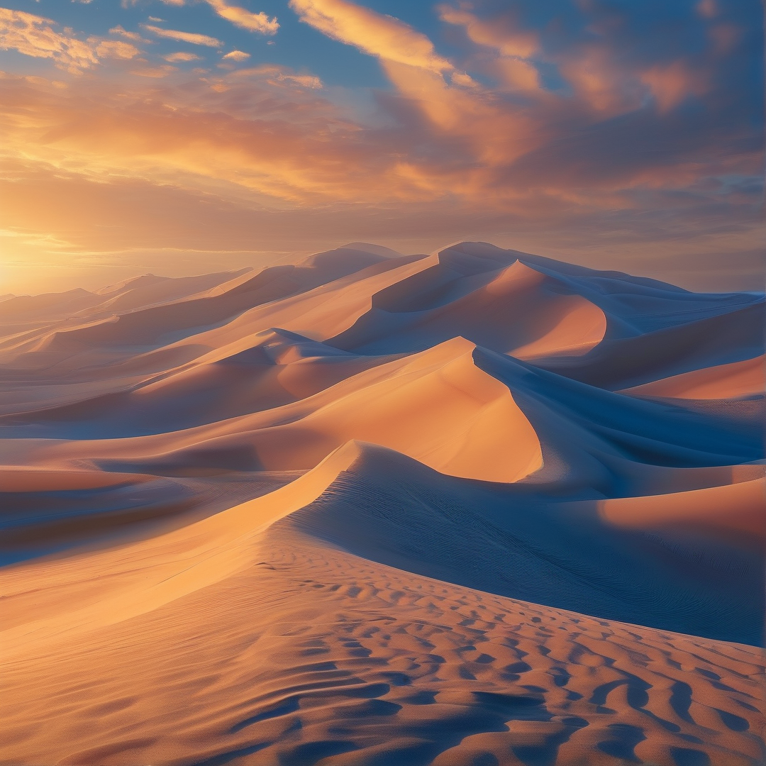 Desert Dunes at Sunset