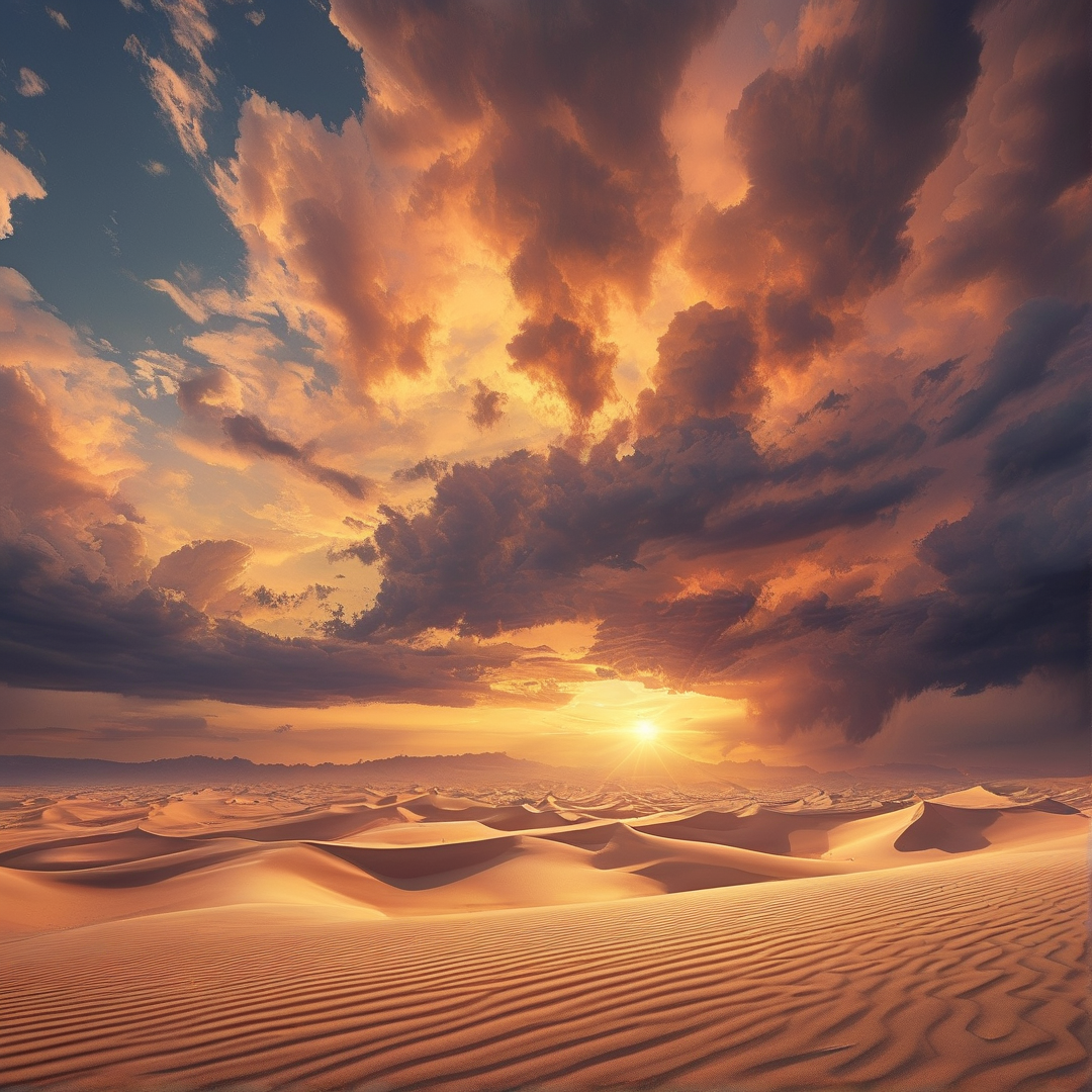 Golden Hour in the Desert