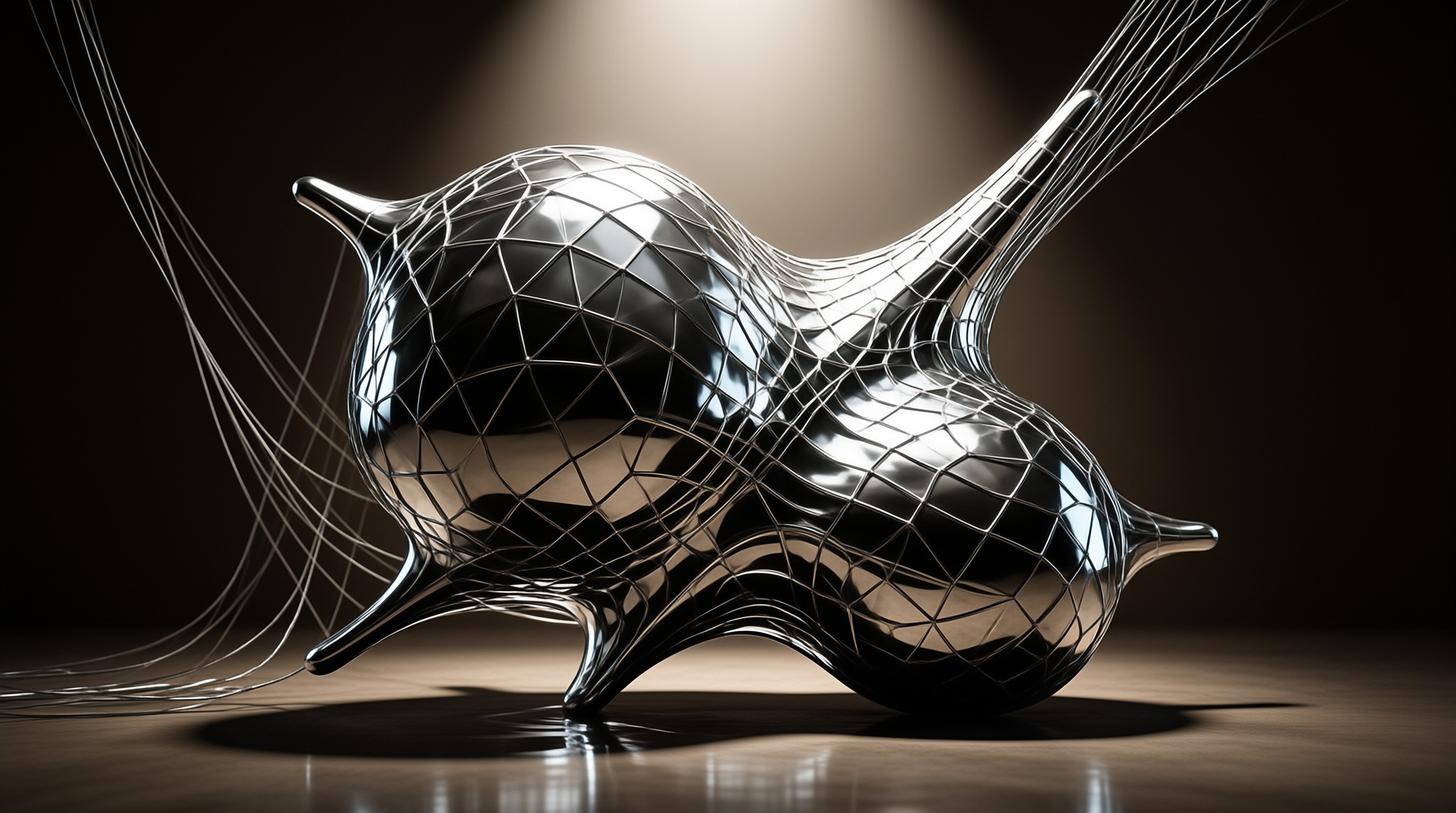 Abstract Metallic Sculpture