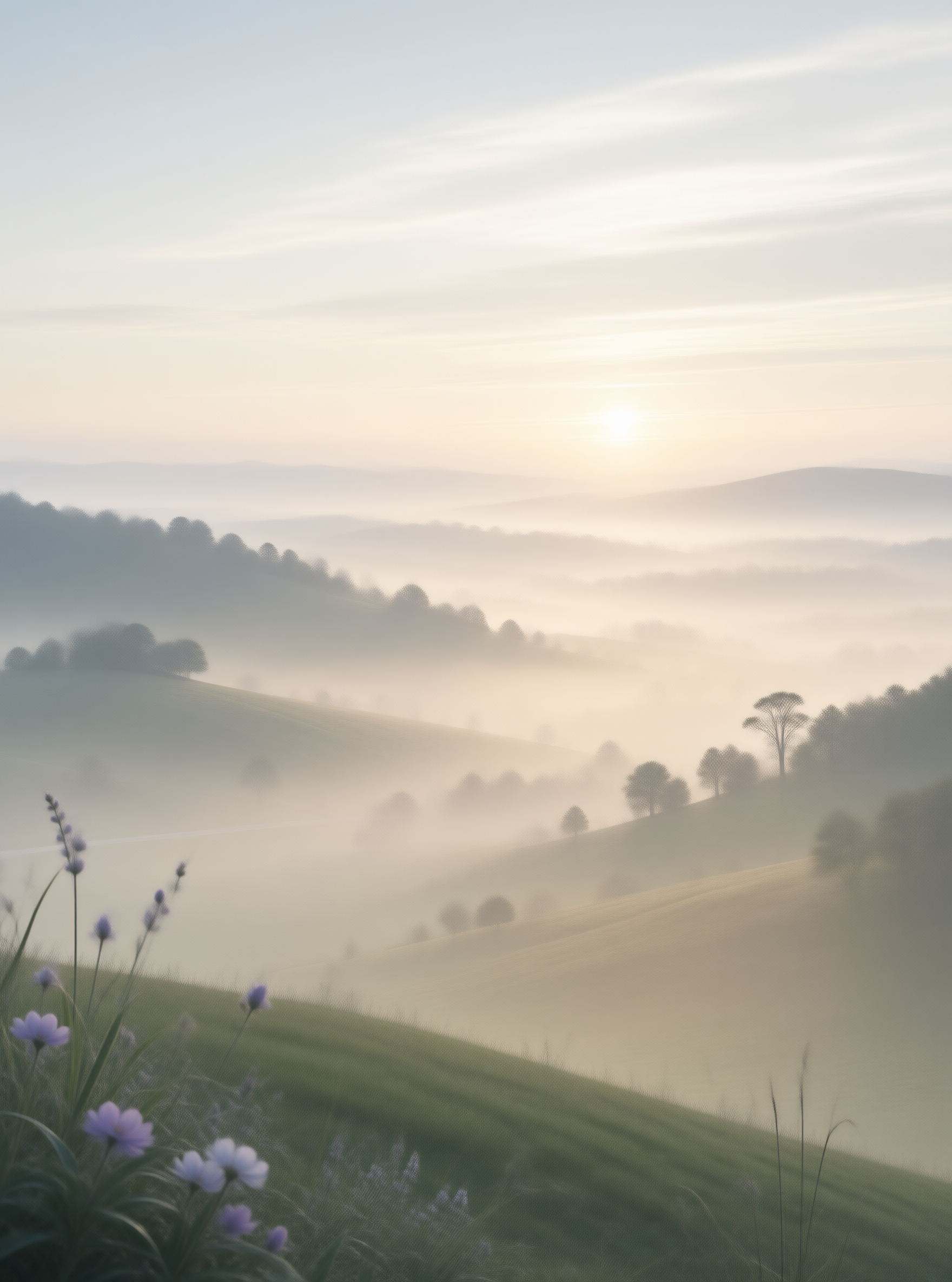 Misty Sunrise Valley