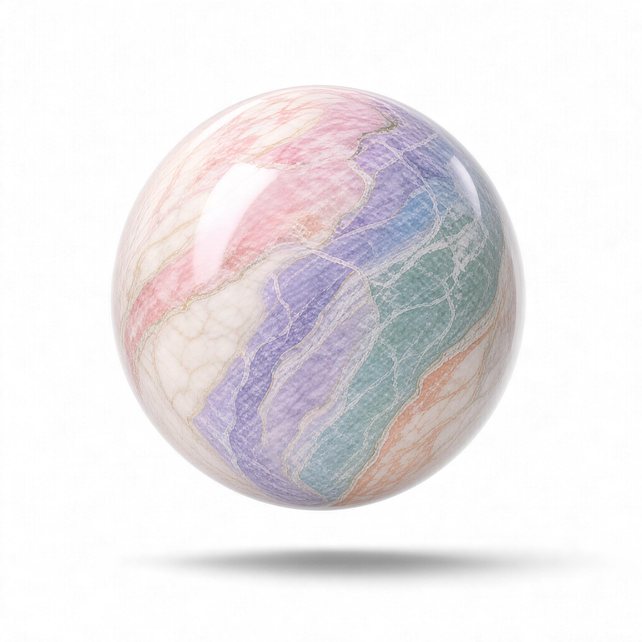 Pastel Marble Sphere