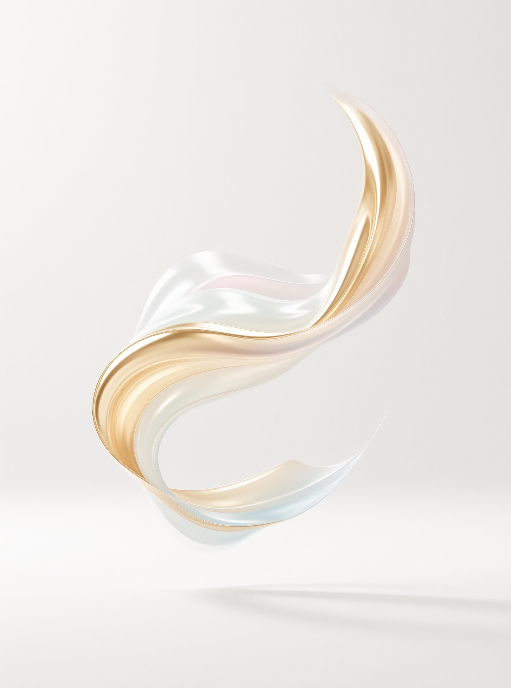 Abstract Golden Ribbon