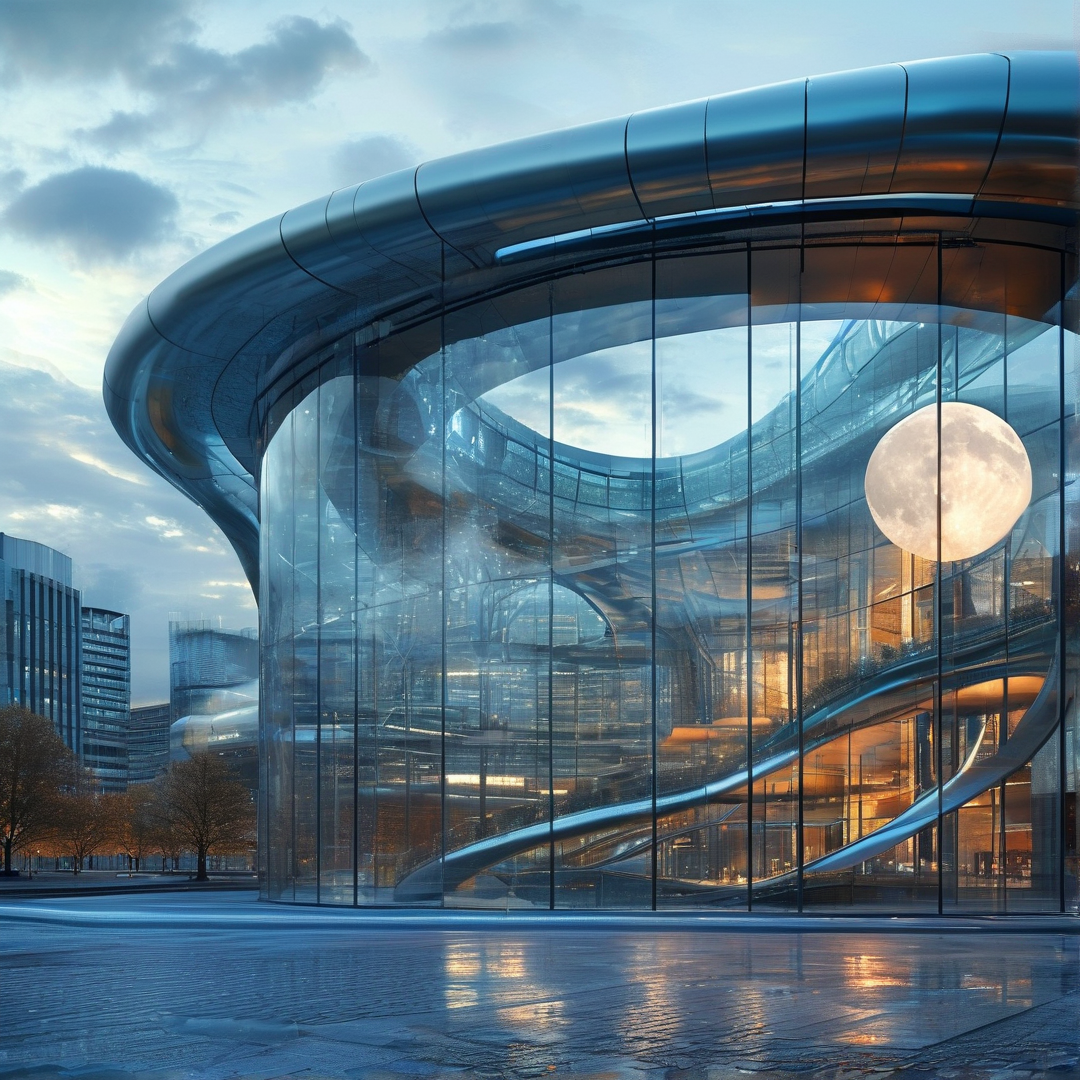 Futuristic Glass Building
