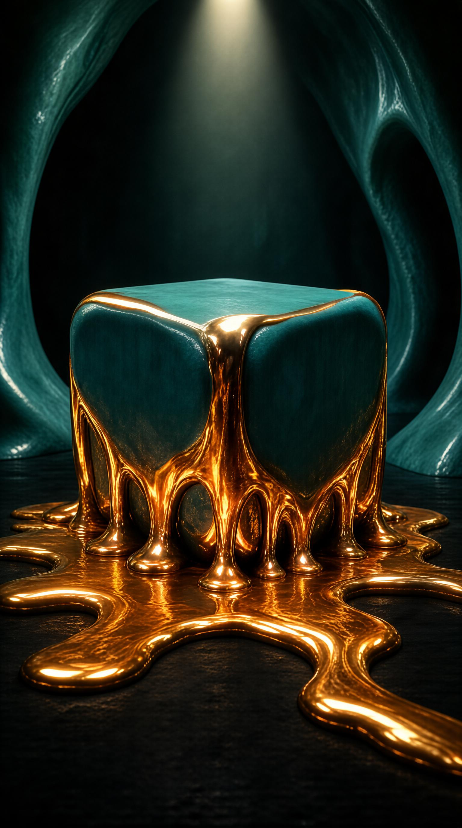 Liquid Gold Cube