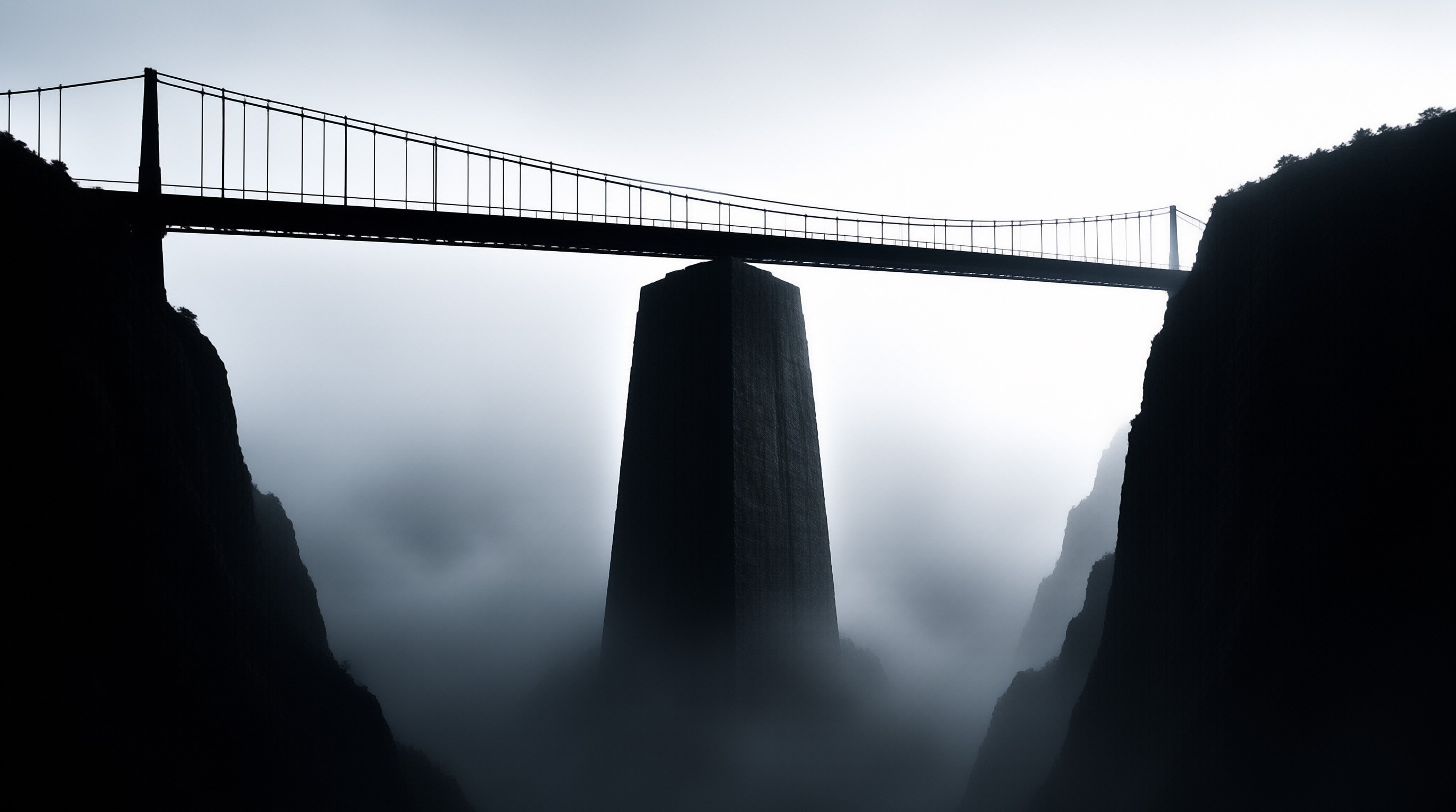 Bridge Over Foggy Valley