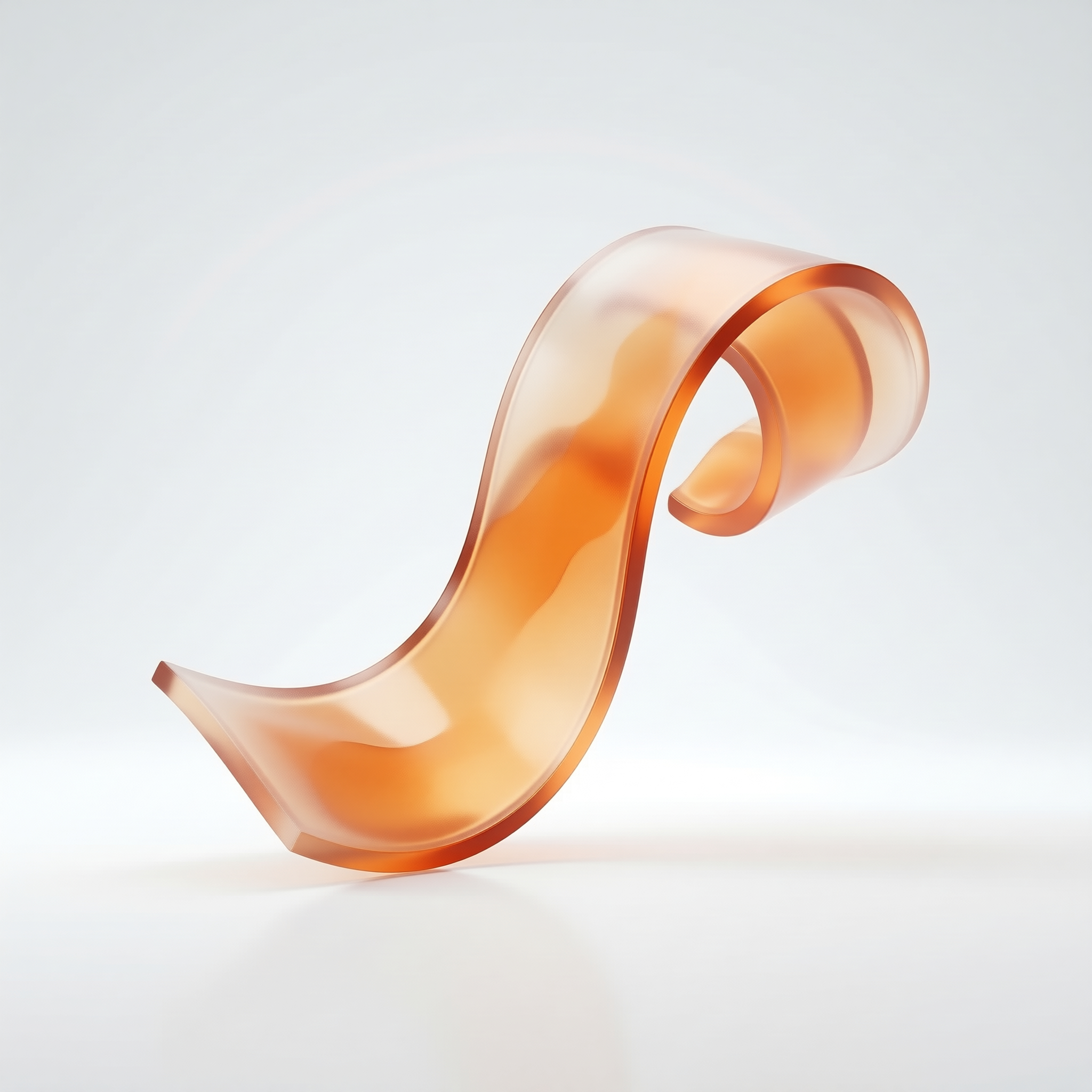 Abstract Amber Ribbon