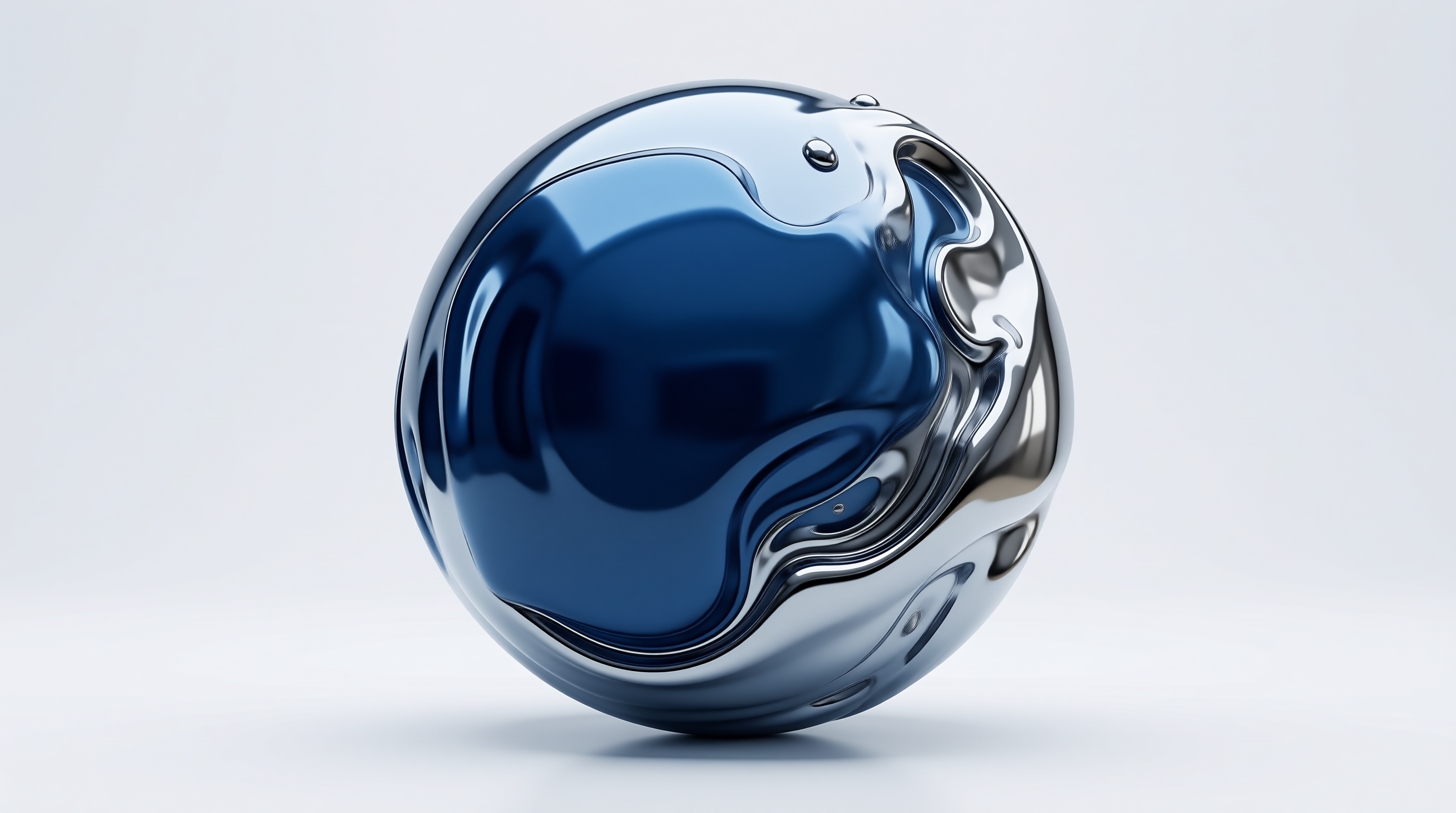 Liquid Chrome Sphere — Metallic Study