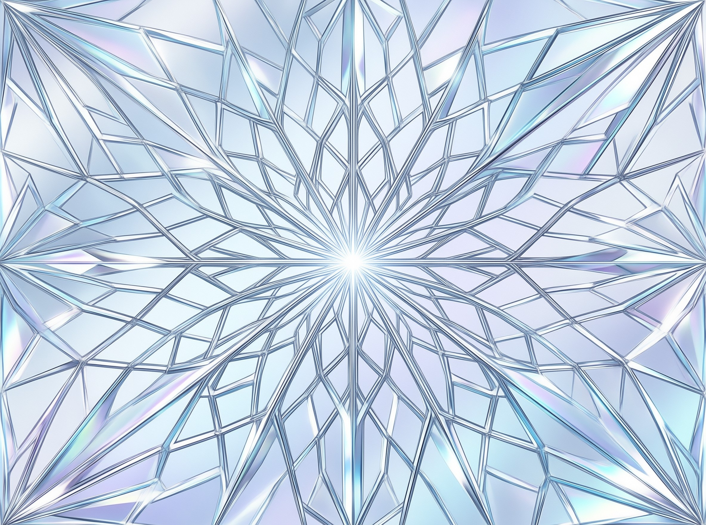 Iridescent Geometric Star