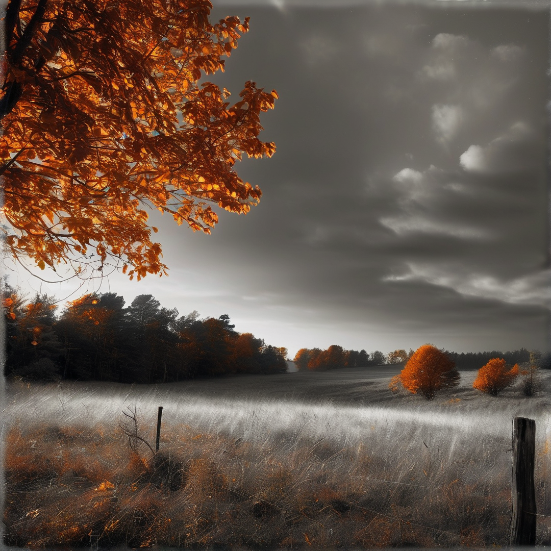 Moody Autumn Landscape