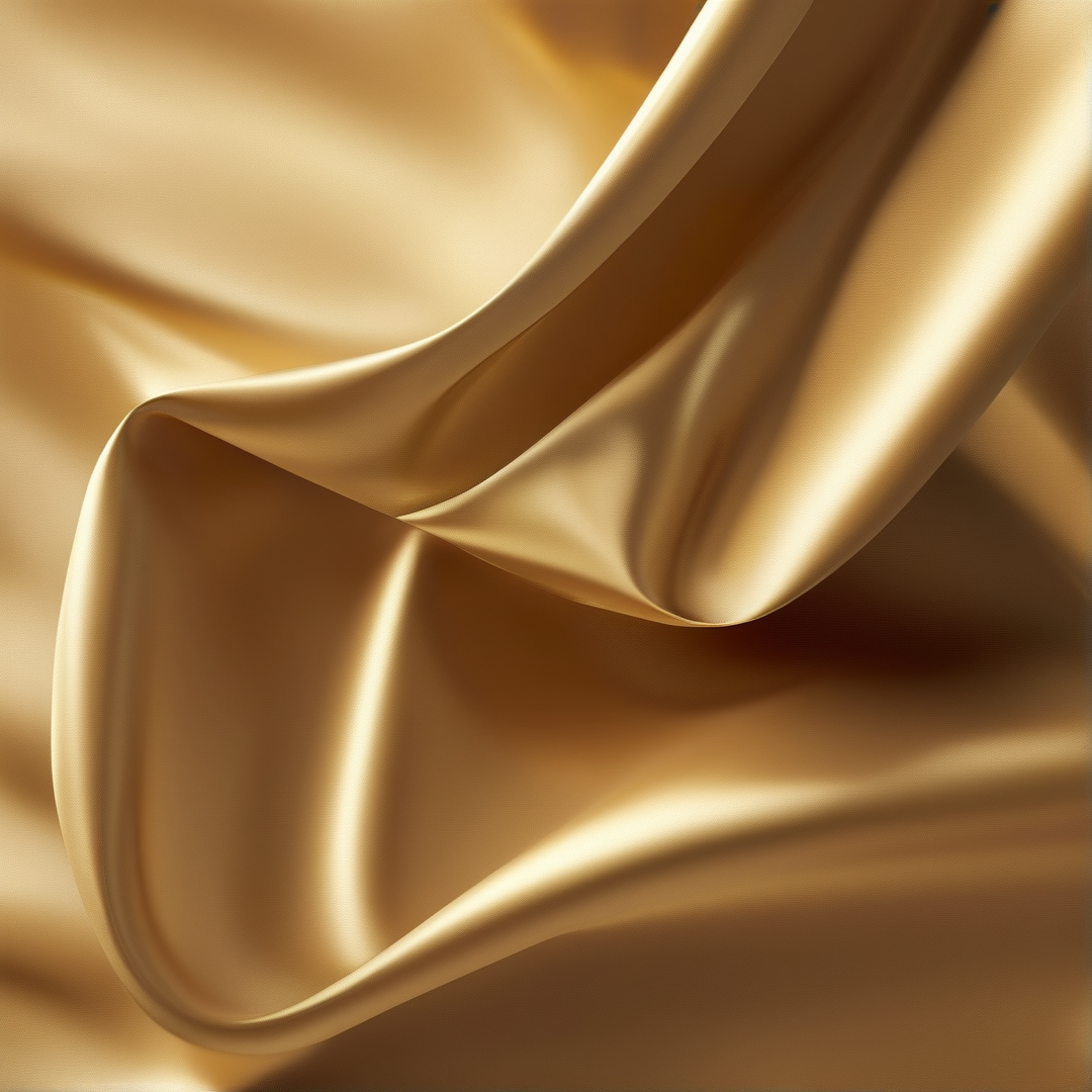 Flowing Golden Silk Texture