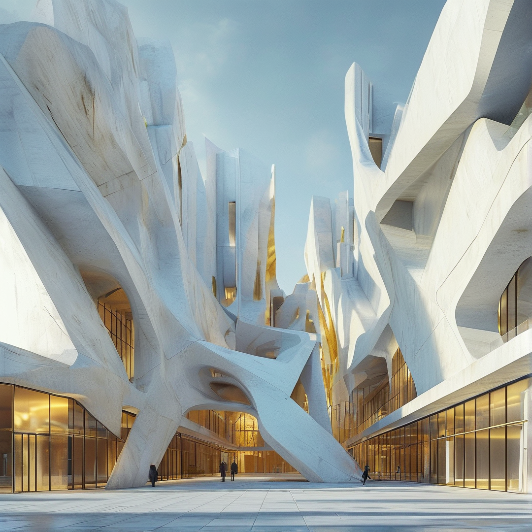 Futuristic White Structure