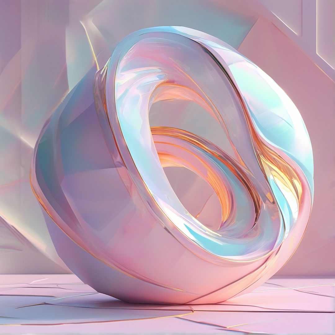 Abstract Iridescent Ring