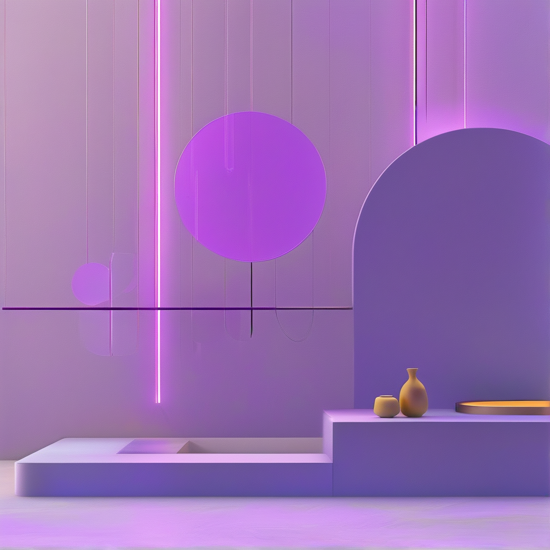 Minimalist Purple Geometry