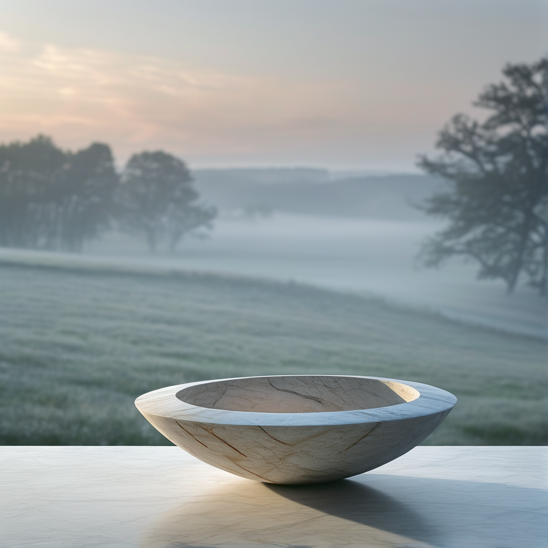 Bowl in Misty Field