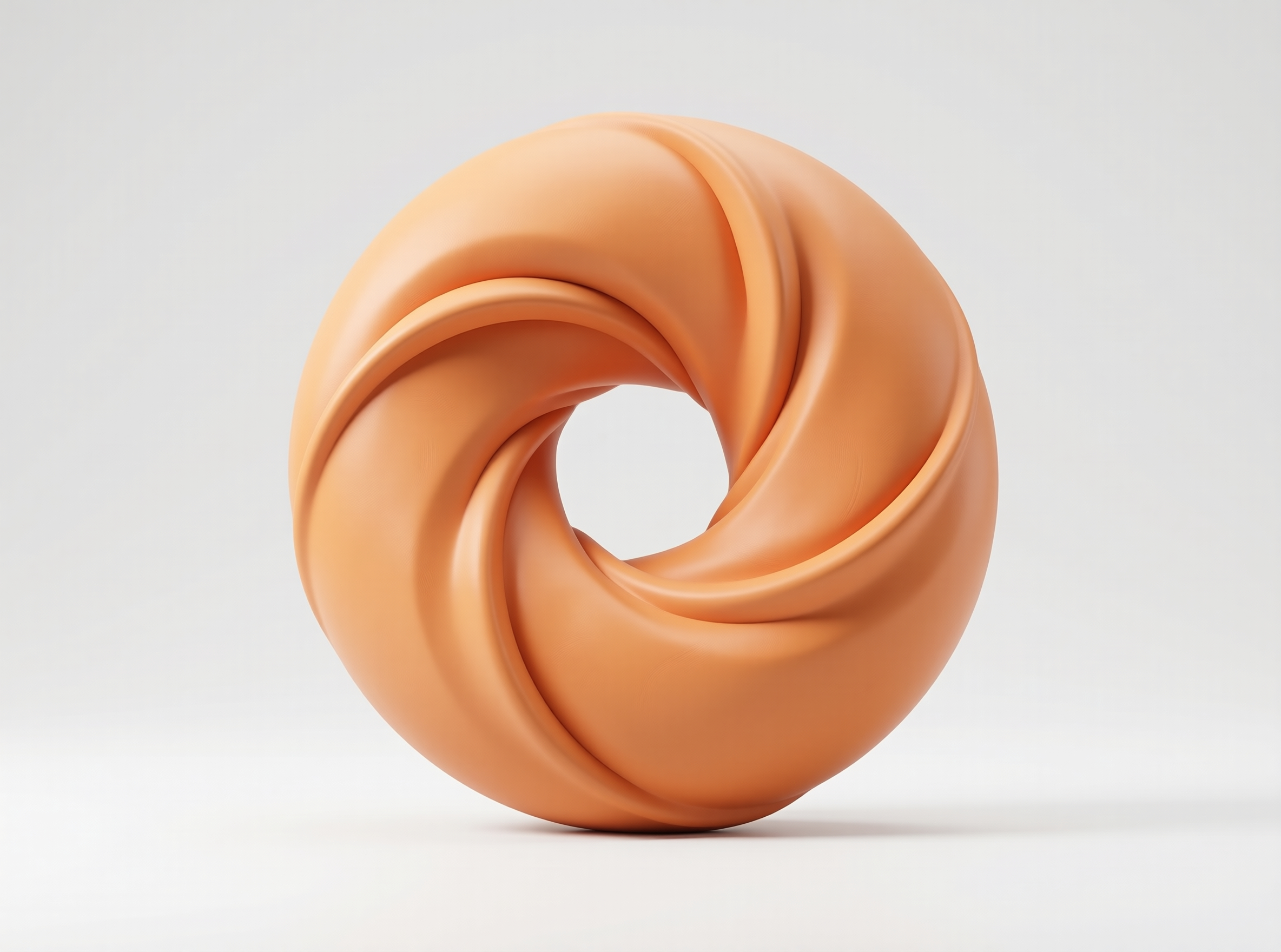Orange Spiral Sculpture