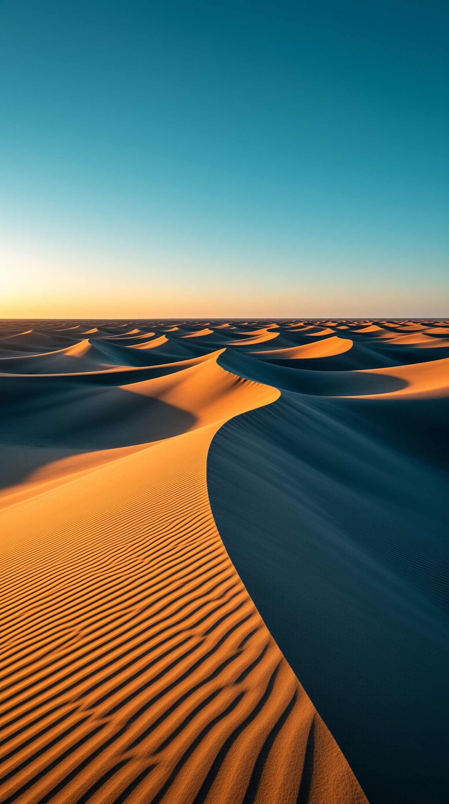 Golden Desert Dunes