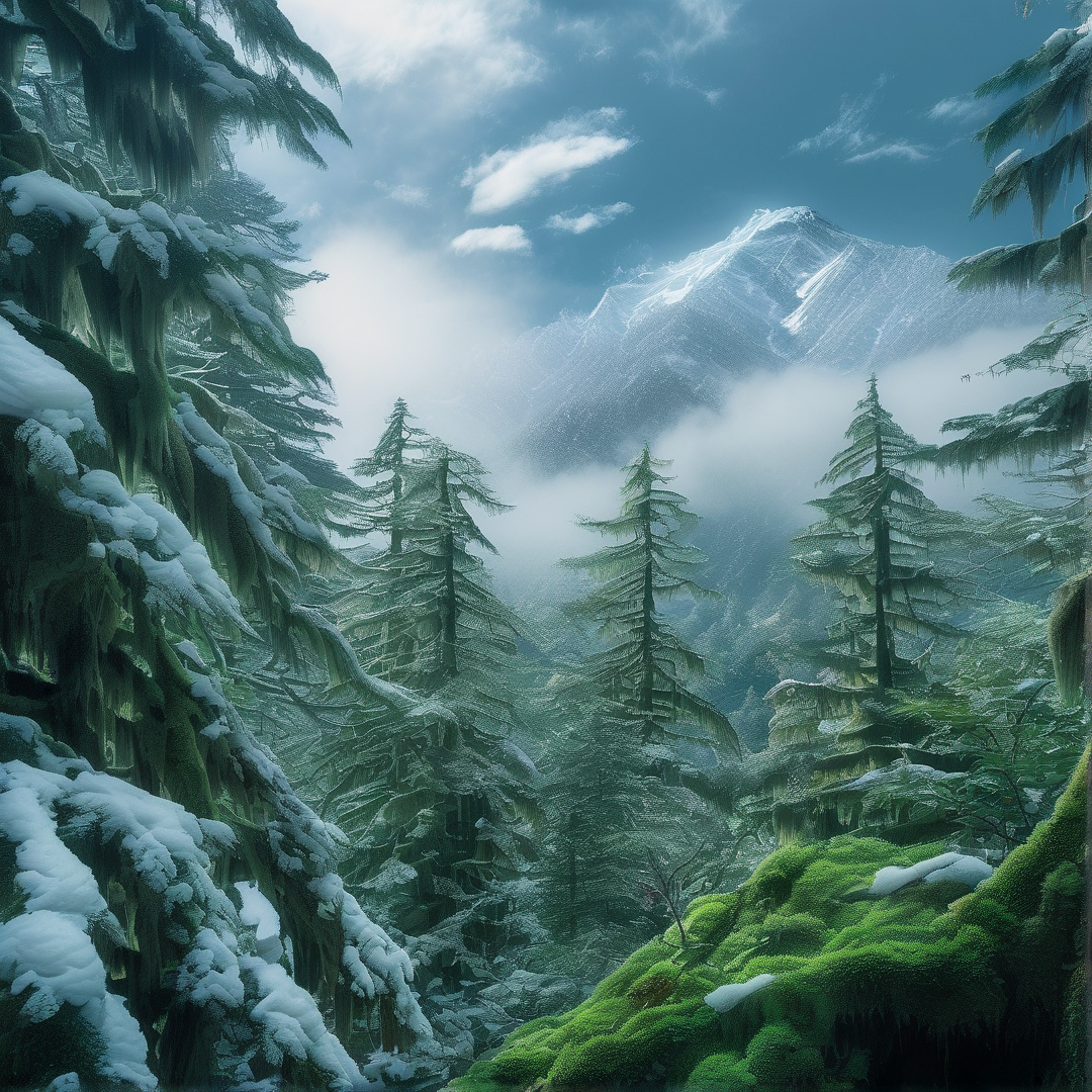Snowy Mountain Valley