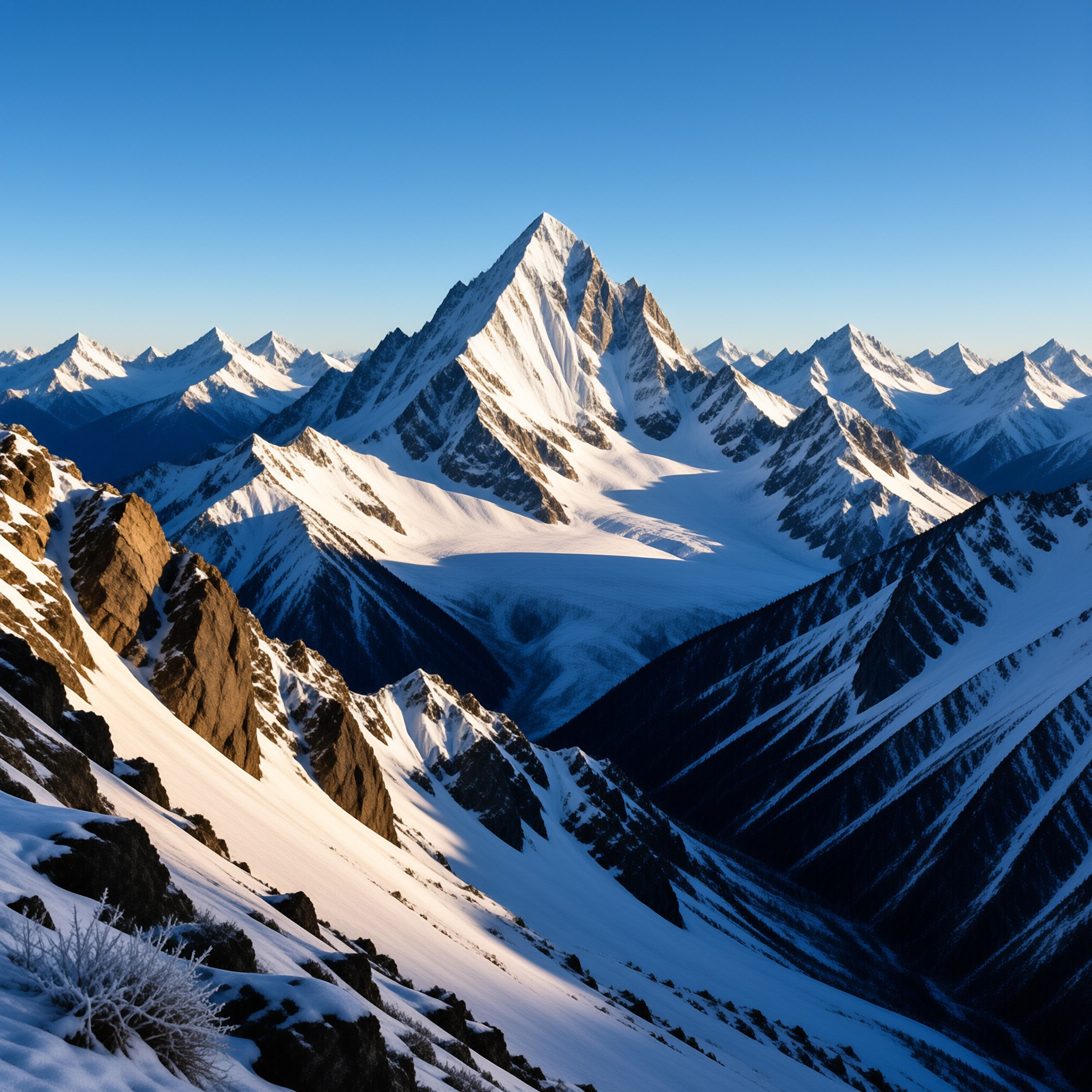Majestic Snow-Capped Peaks