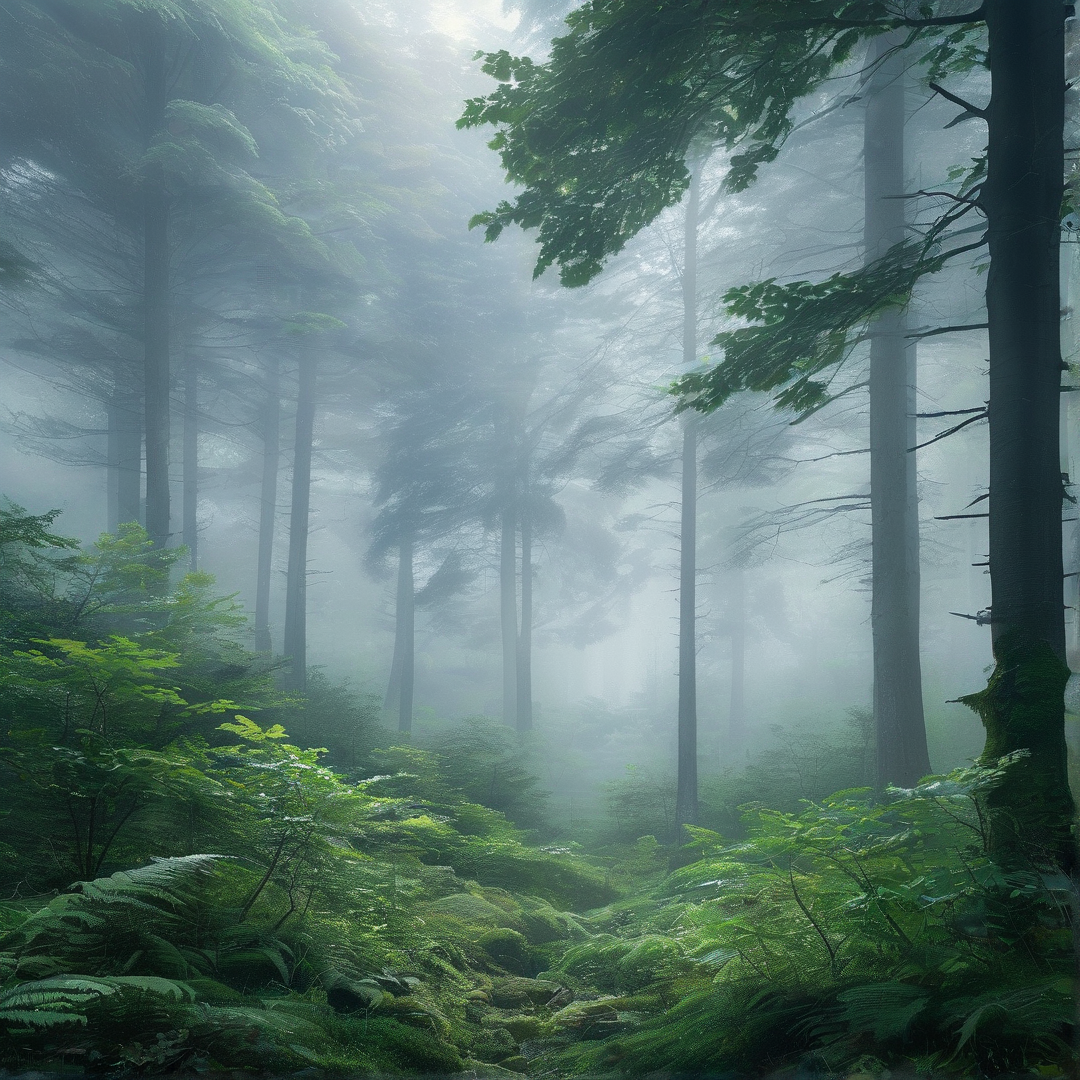Misty Ancient Forest