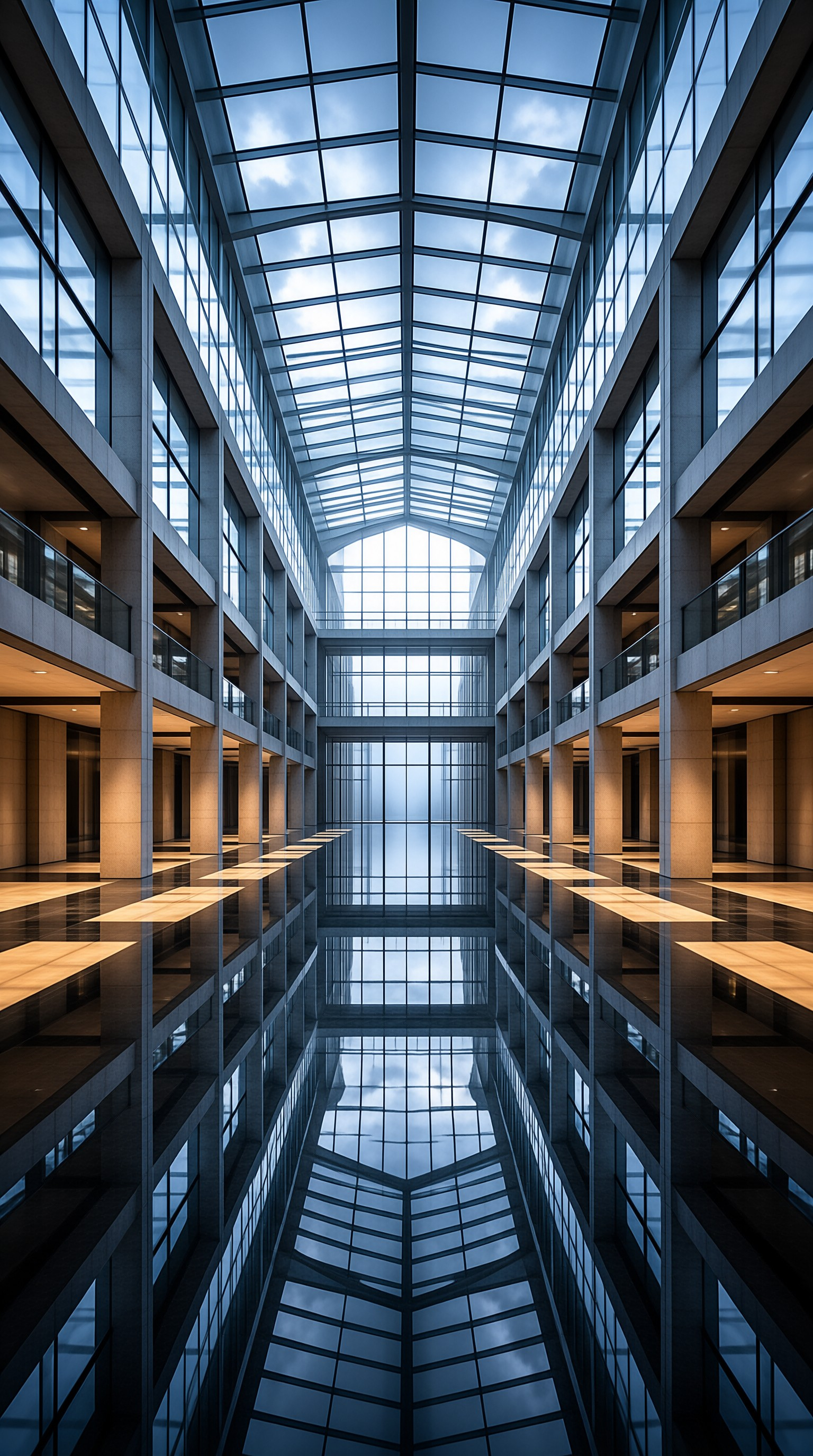 Modern Glass Atrium