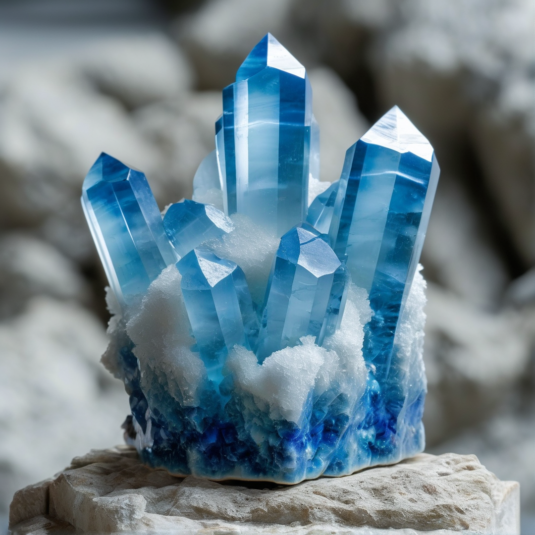 Blue Crystal Cluster