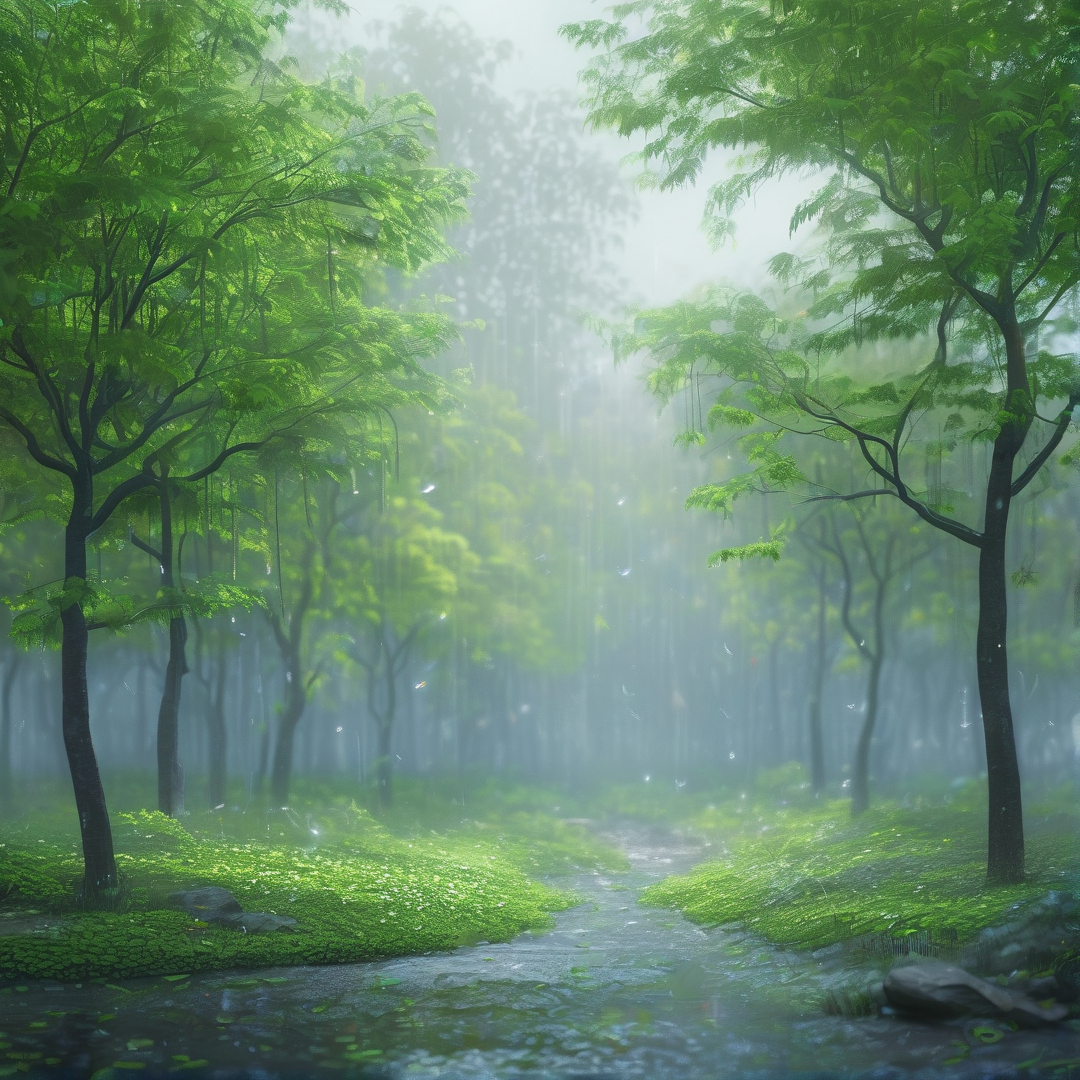 Misty Ethereal Forest