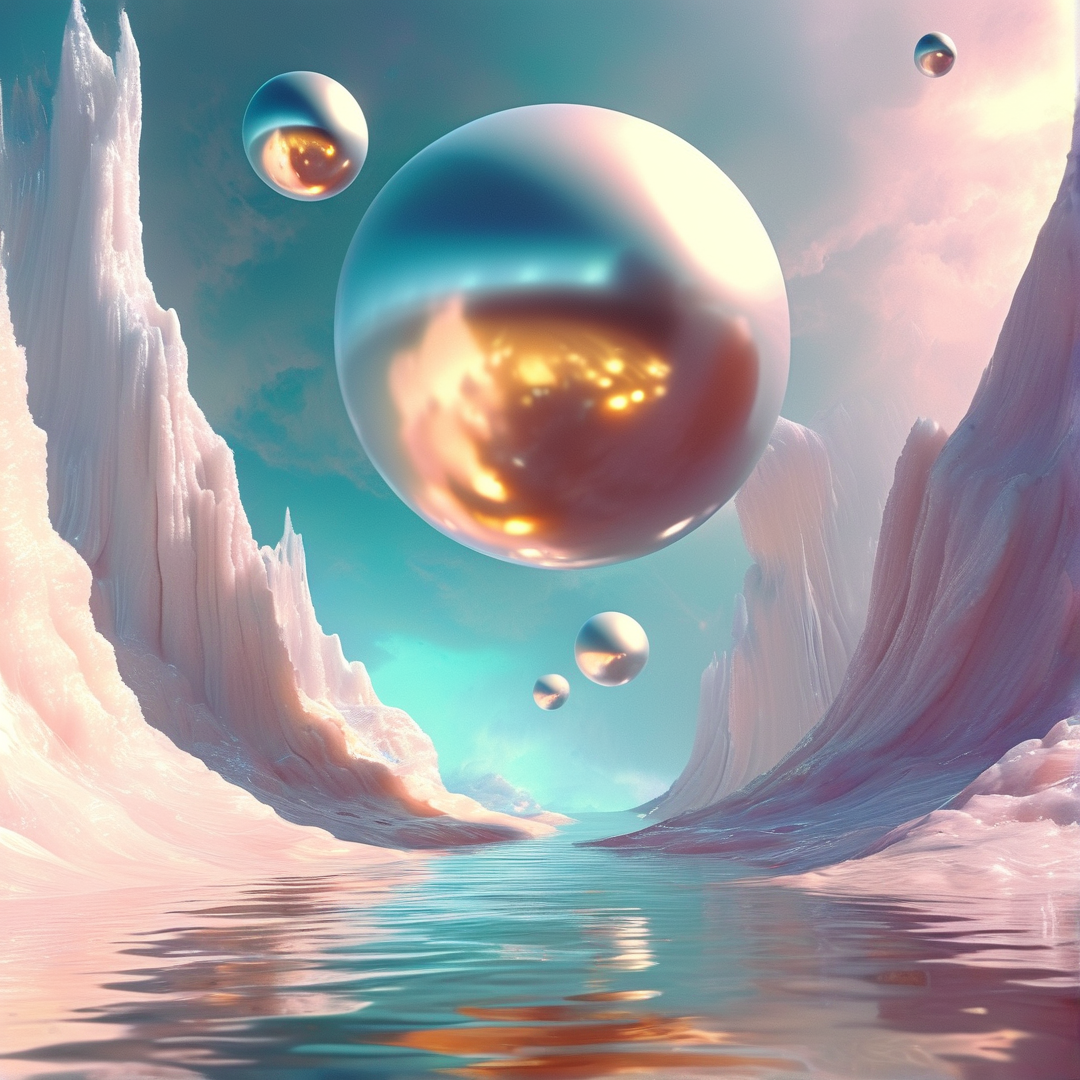 Surreal Crystal Landscape