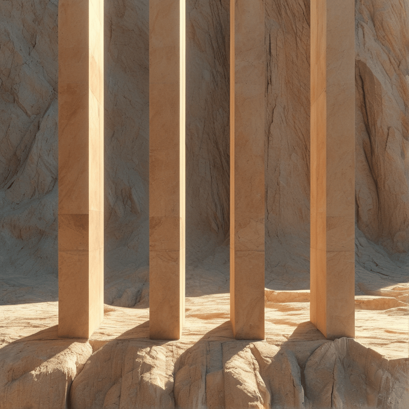Desert Stone Pillars