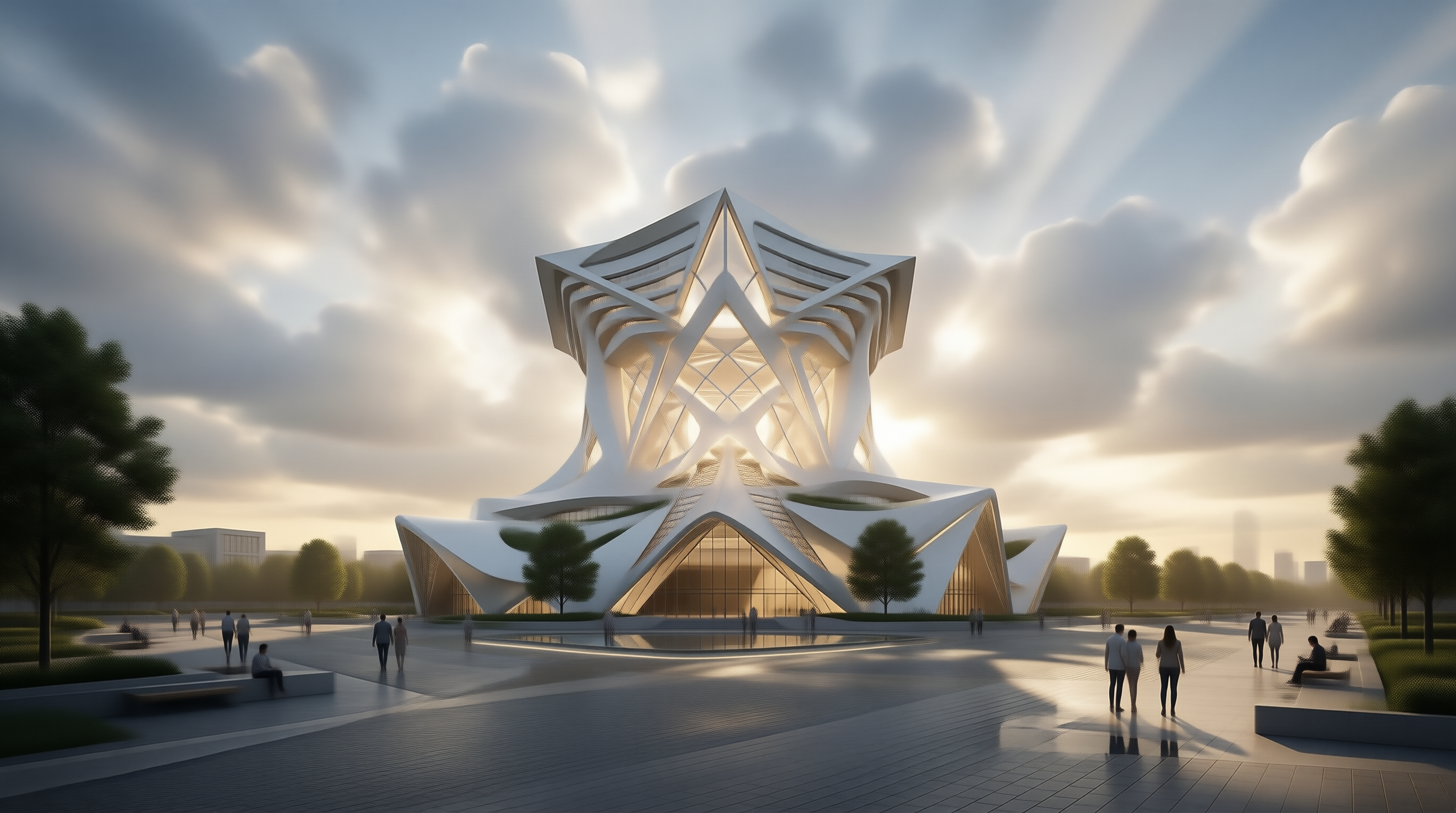 Futuristic Glowing Architecture