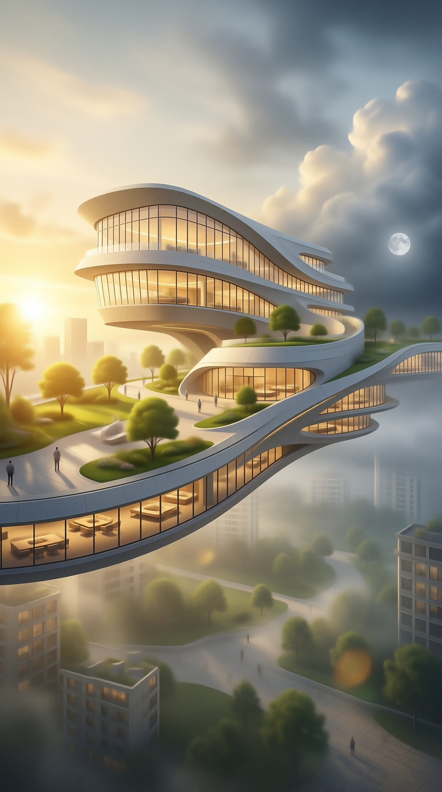 Futuristic Wave Architecture