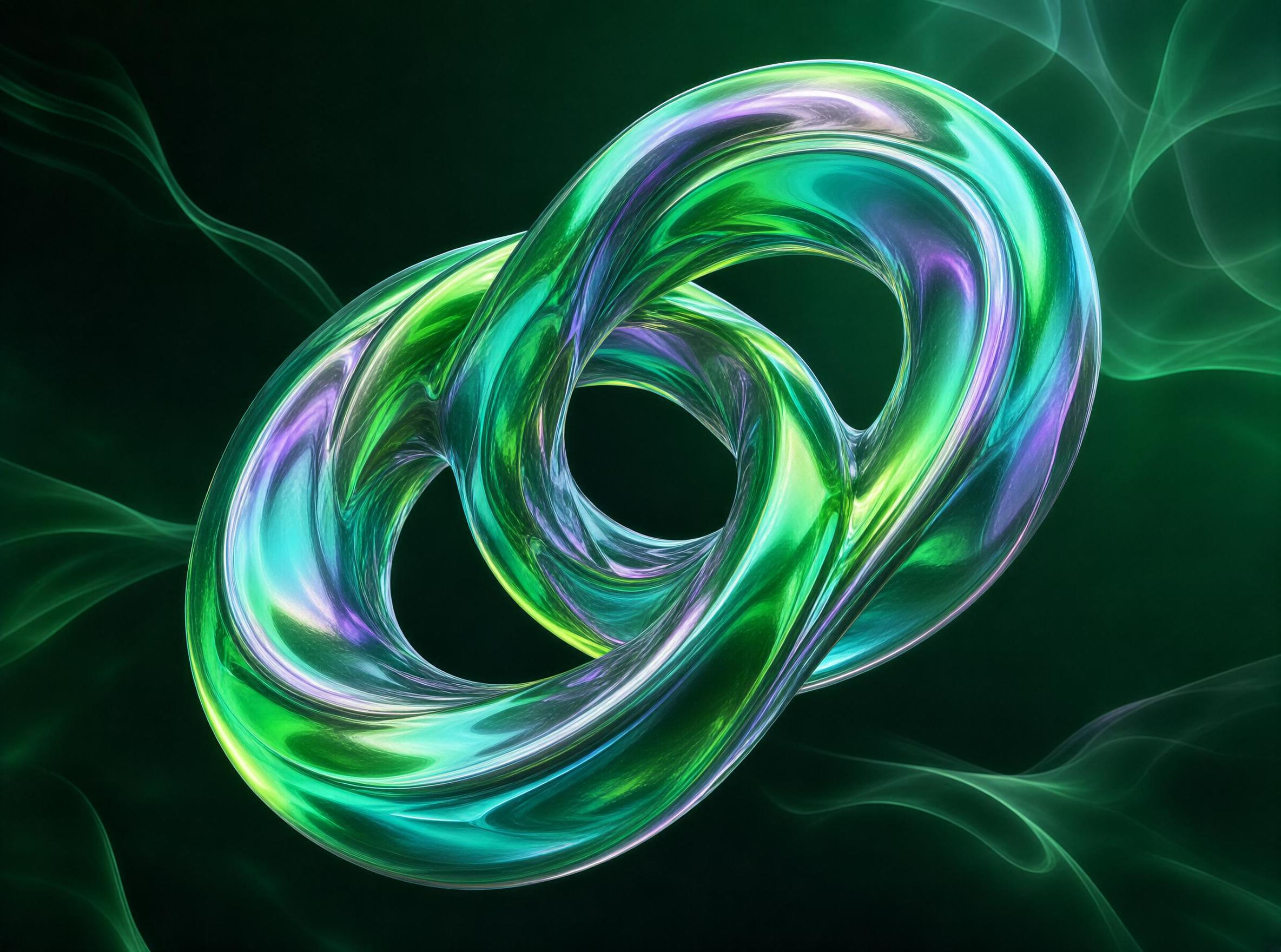 Iridescent Green Loop
