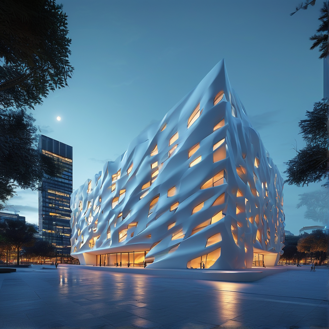 Futuristic White Architecture