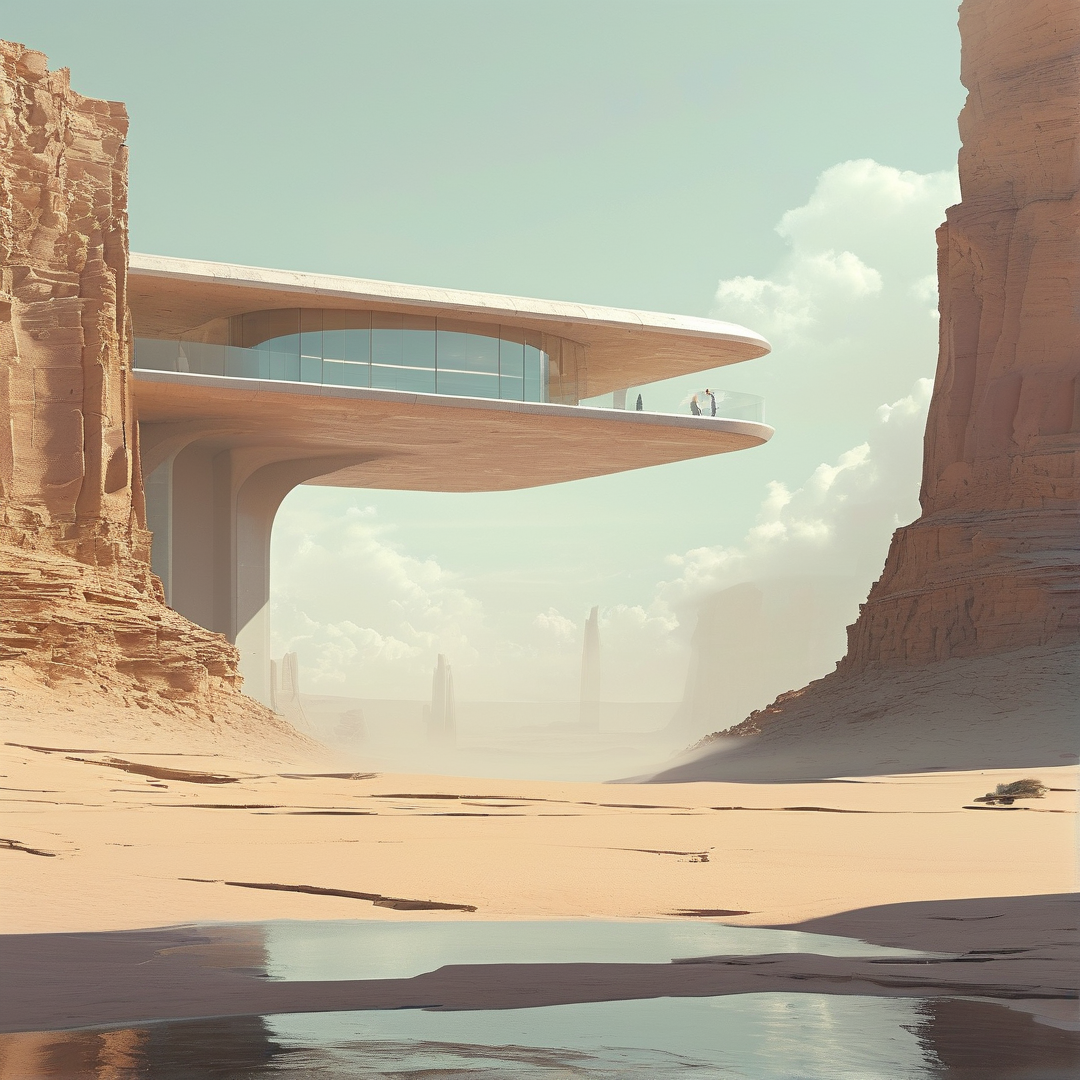 Futuristic Desert Building