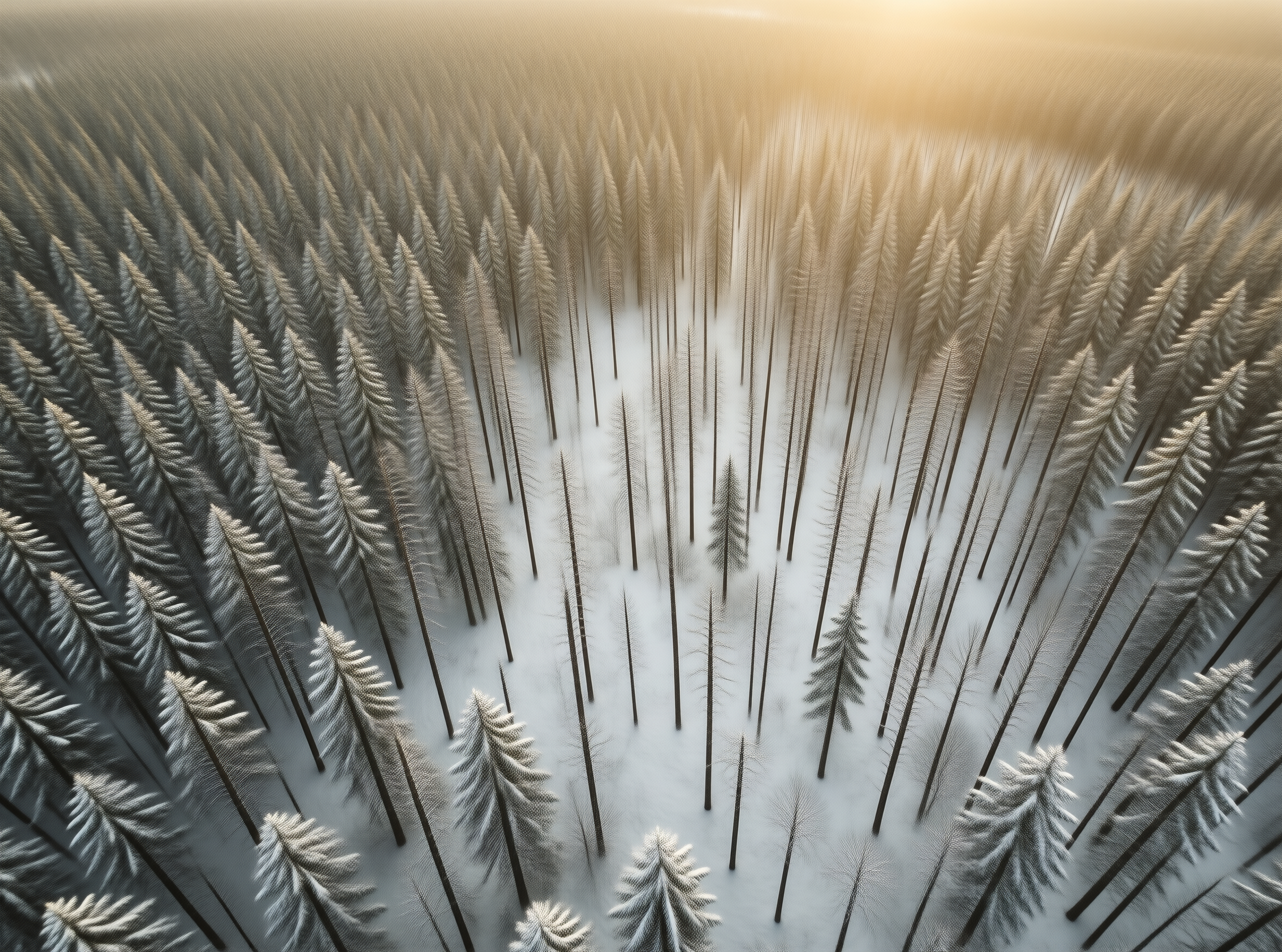 Frozen Sunlit Grove