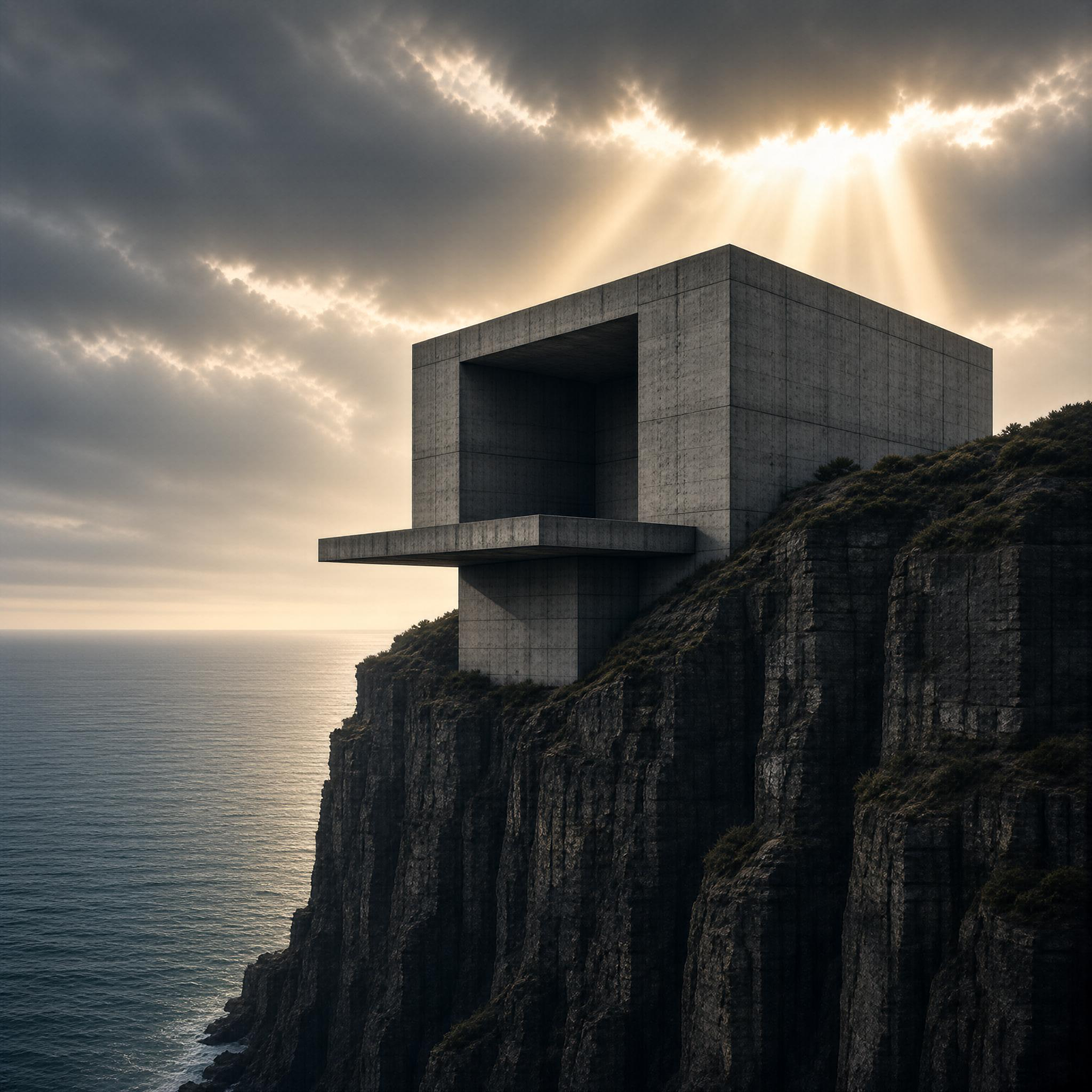 Brutalist Cliff House